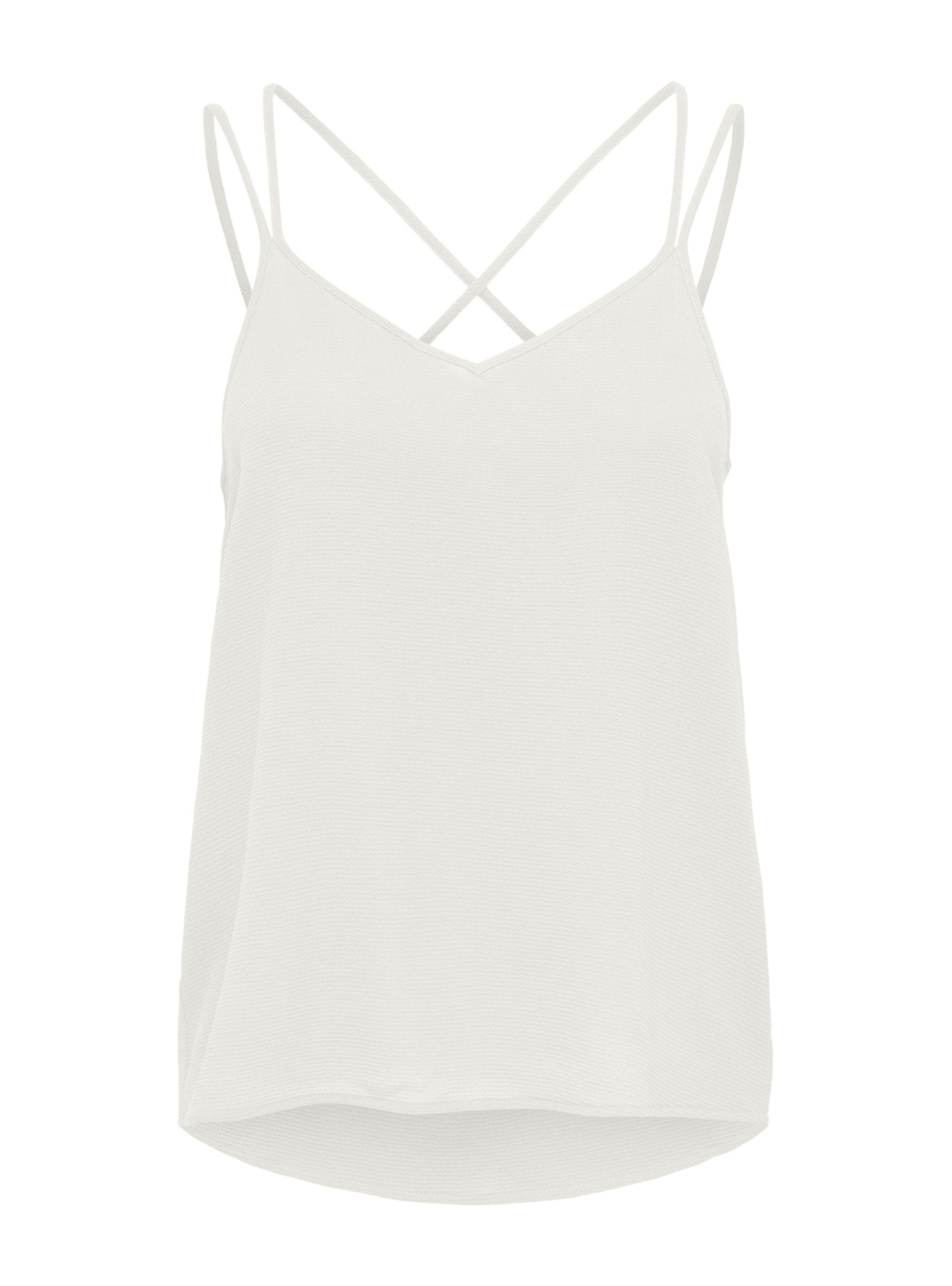 Top Beige Claro Sin Mangas-0