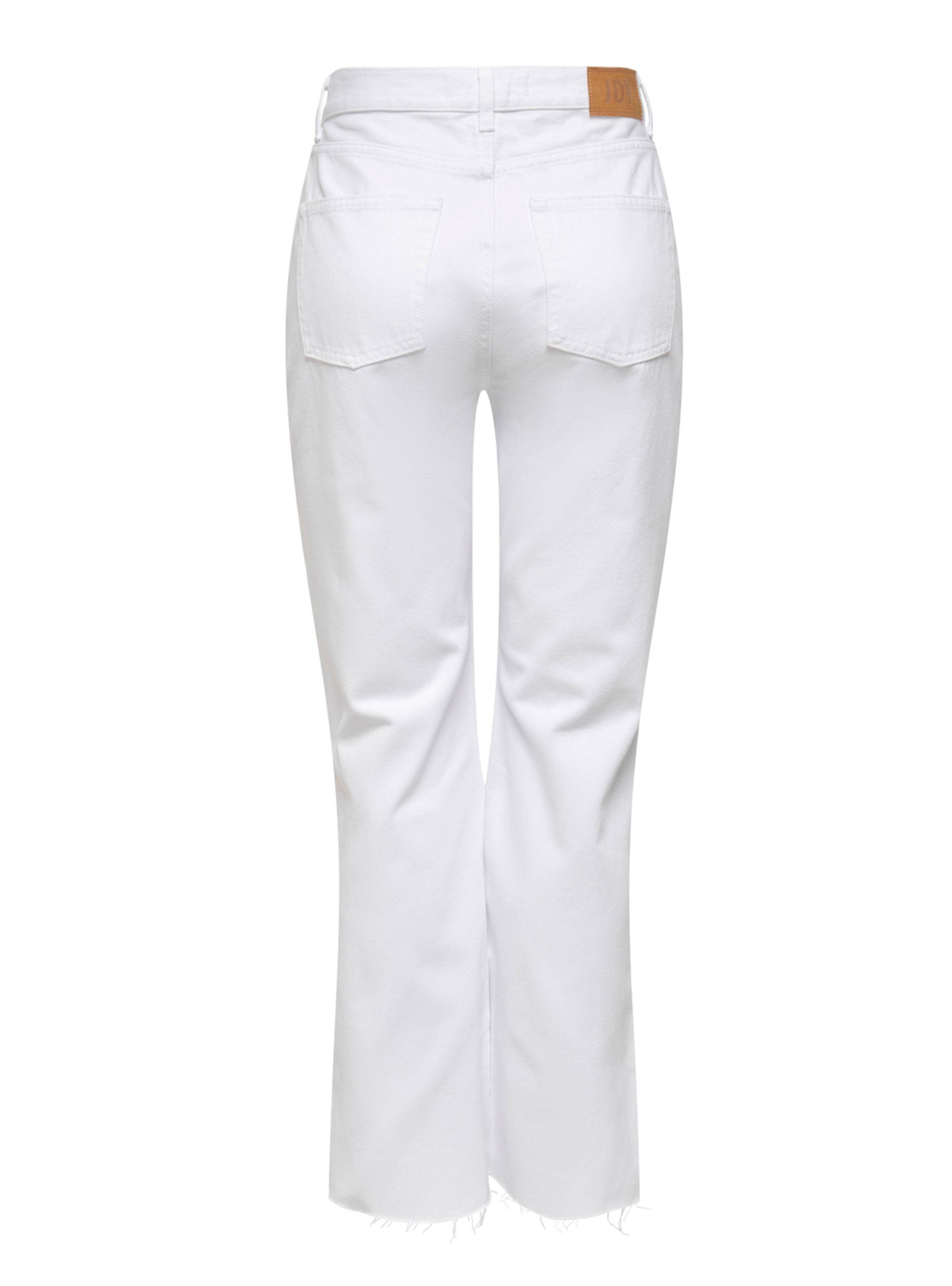 Jeans Flare Tiro Alto con Rotura-1