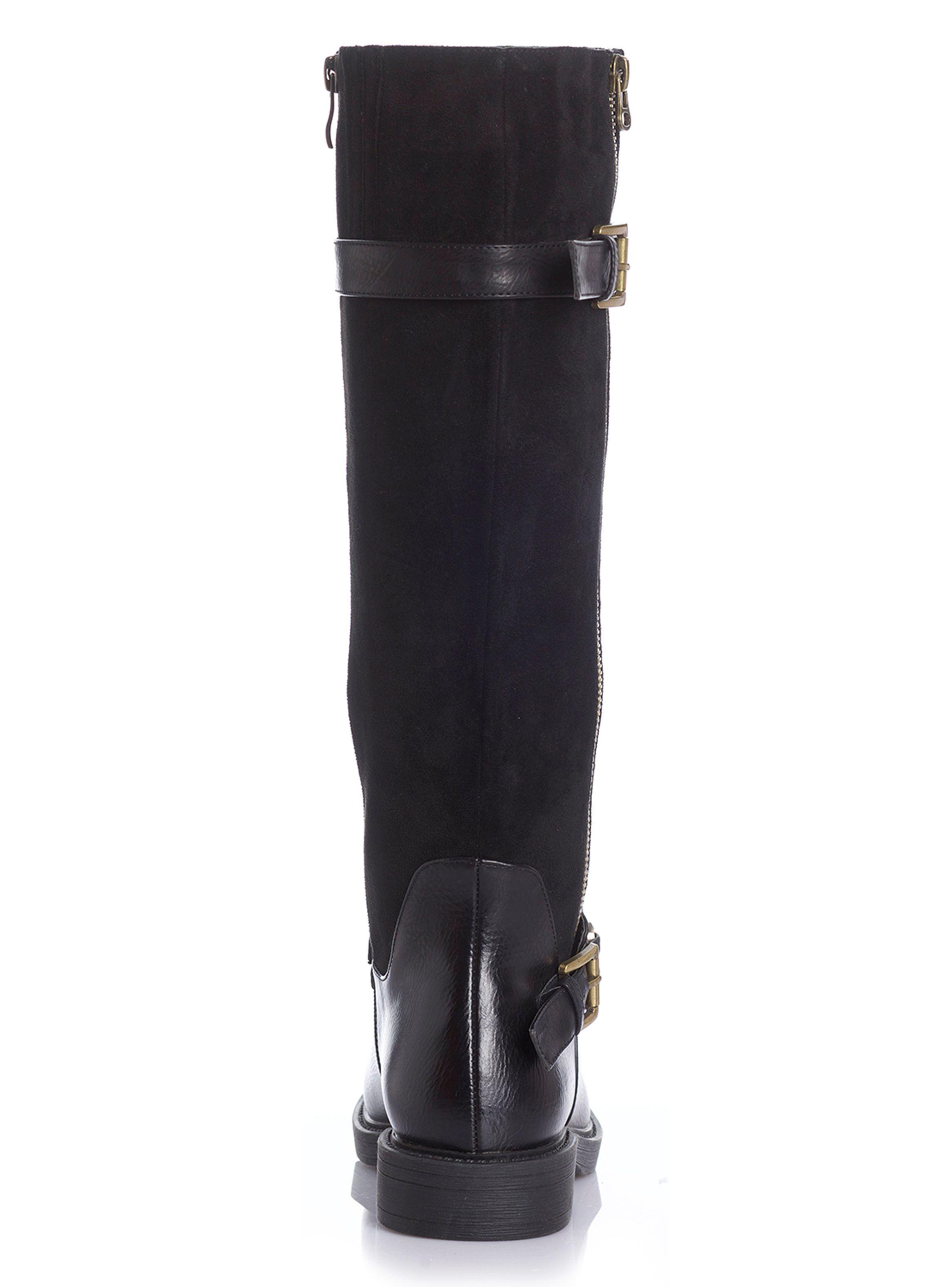 Bota Dos Hebilla y Correa Mujer-3