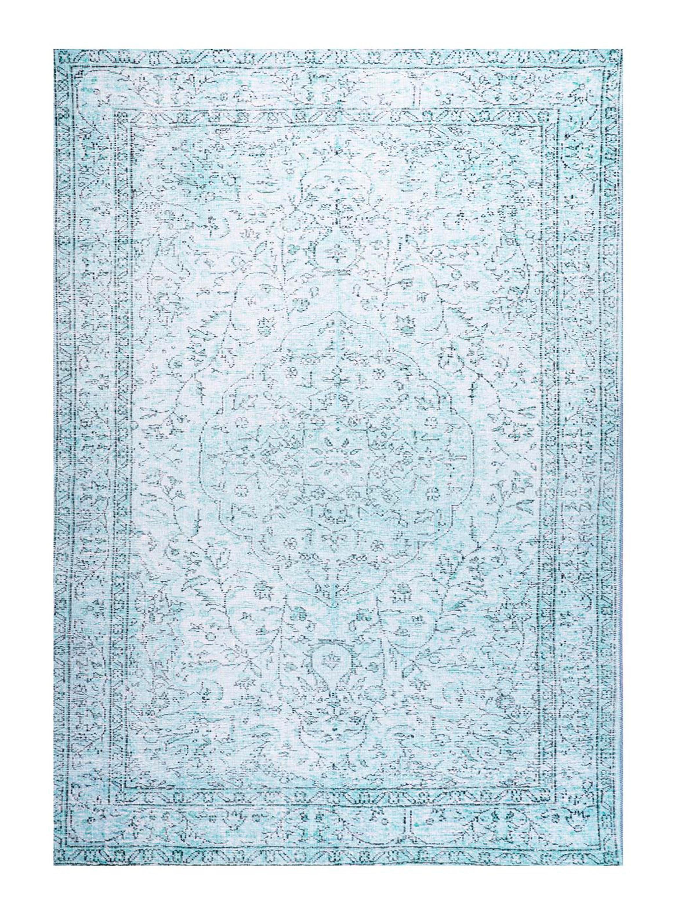 Alfombra Vintage 190x290 cm Turquesa-0