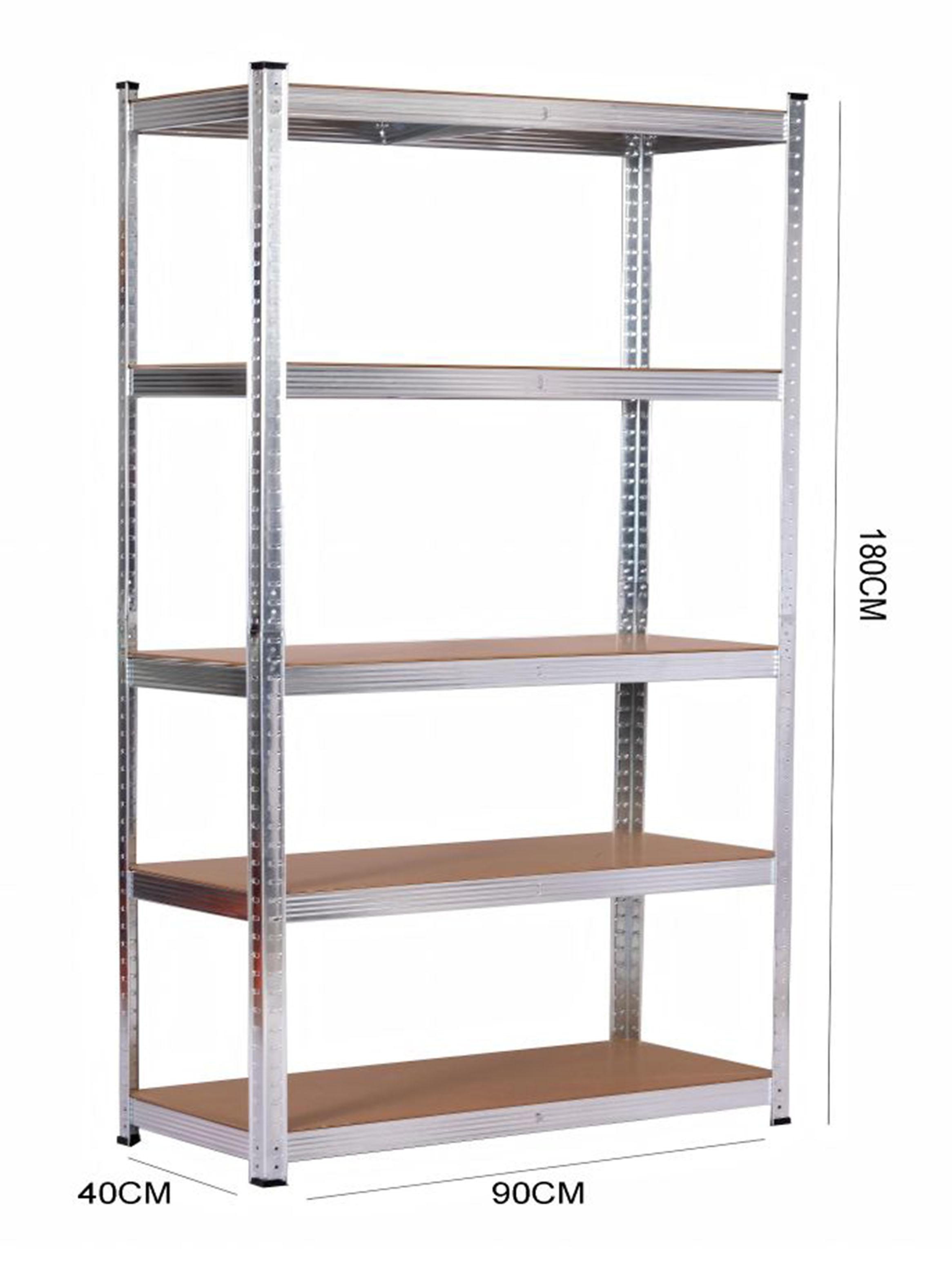 Estante Metálico Europa 5 Repisas 180x90x40 cm Galvanizado-1