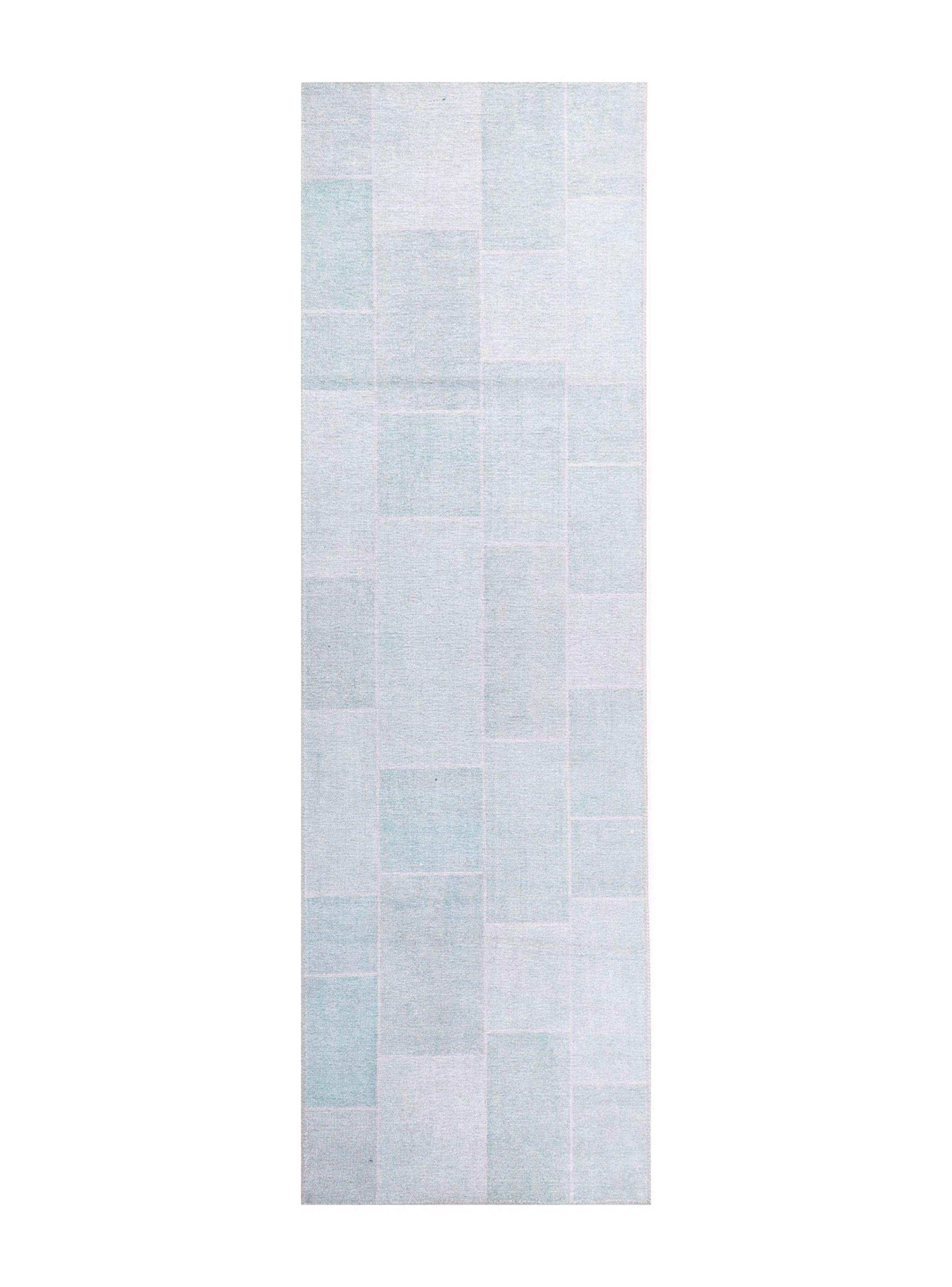 Alfombra de Pasillo Velvet 75 x 240 cm Teal Azul-0