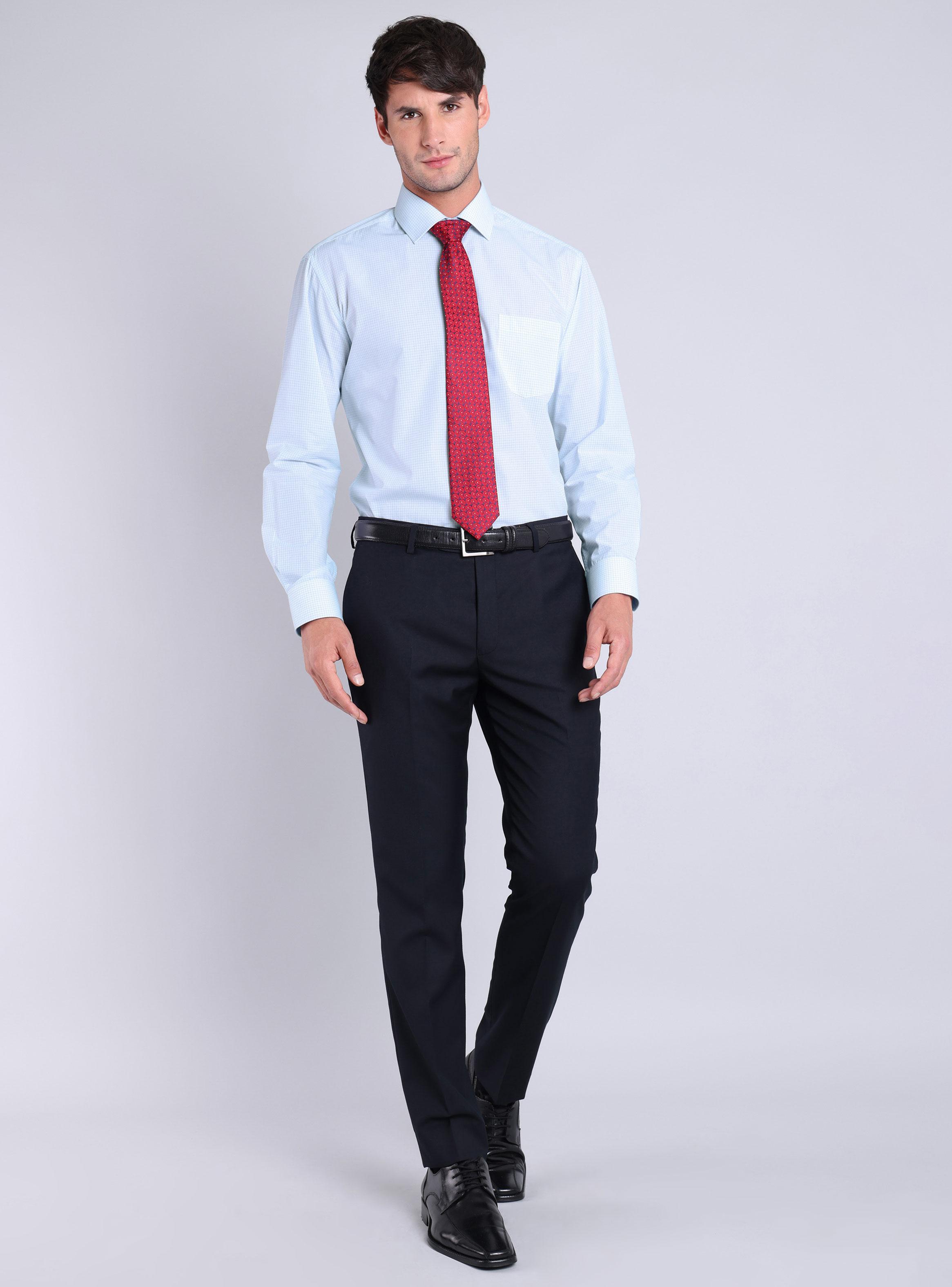 Camisa Formal Diseño a Cuadros-4