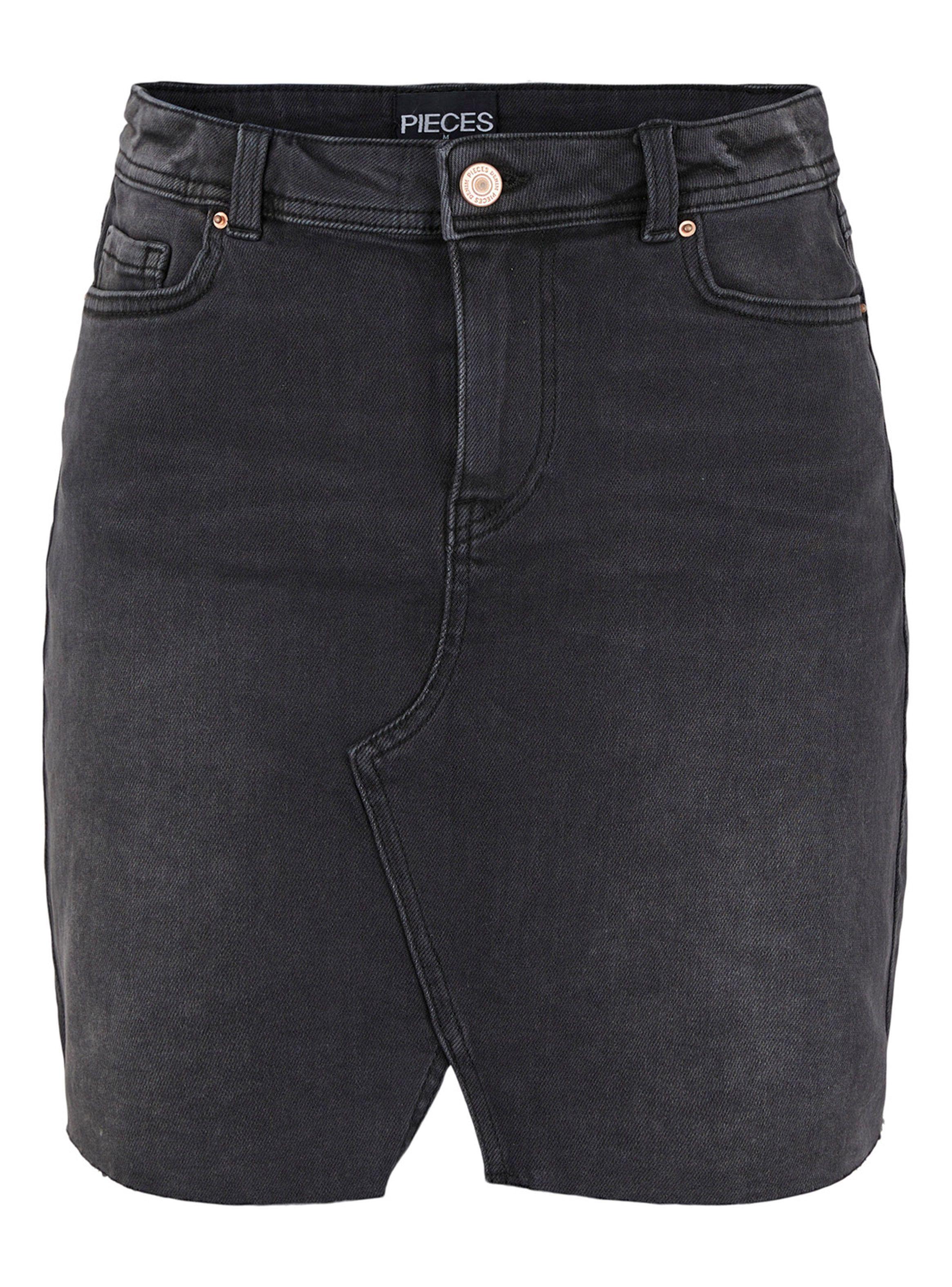 Falda Denim Tiro Medio-0