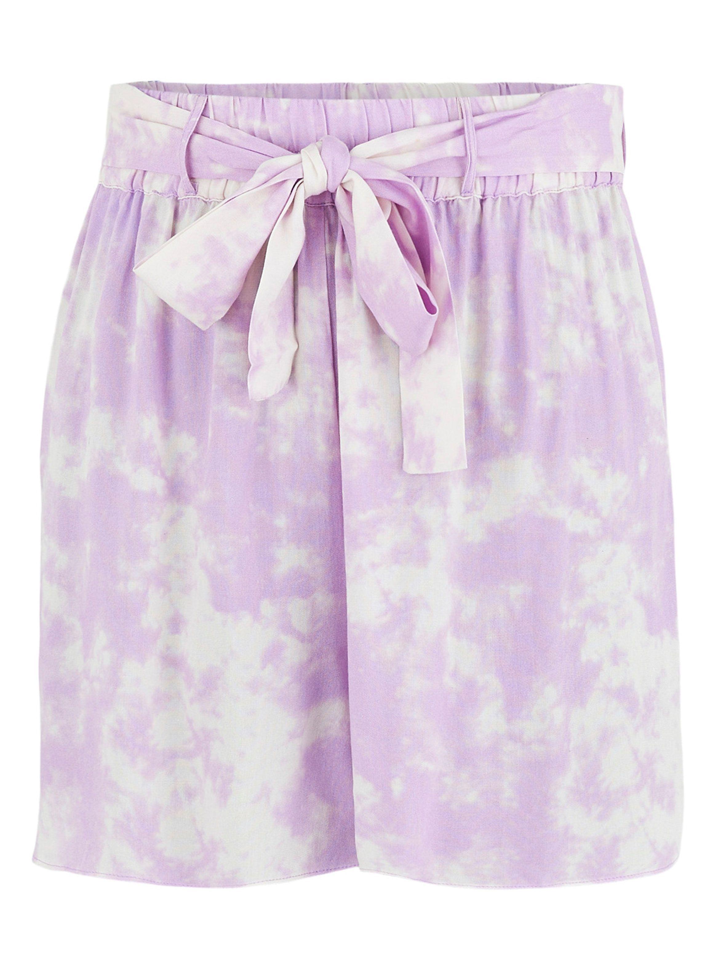 Short Tiro Alto Estampado y Lazo-0