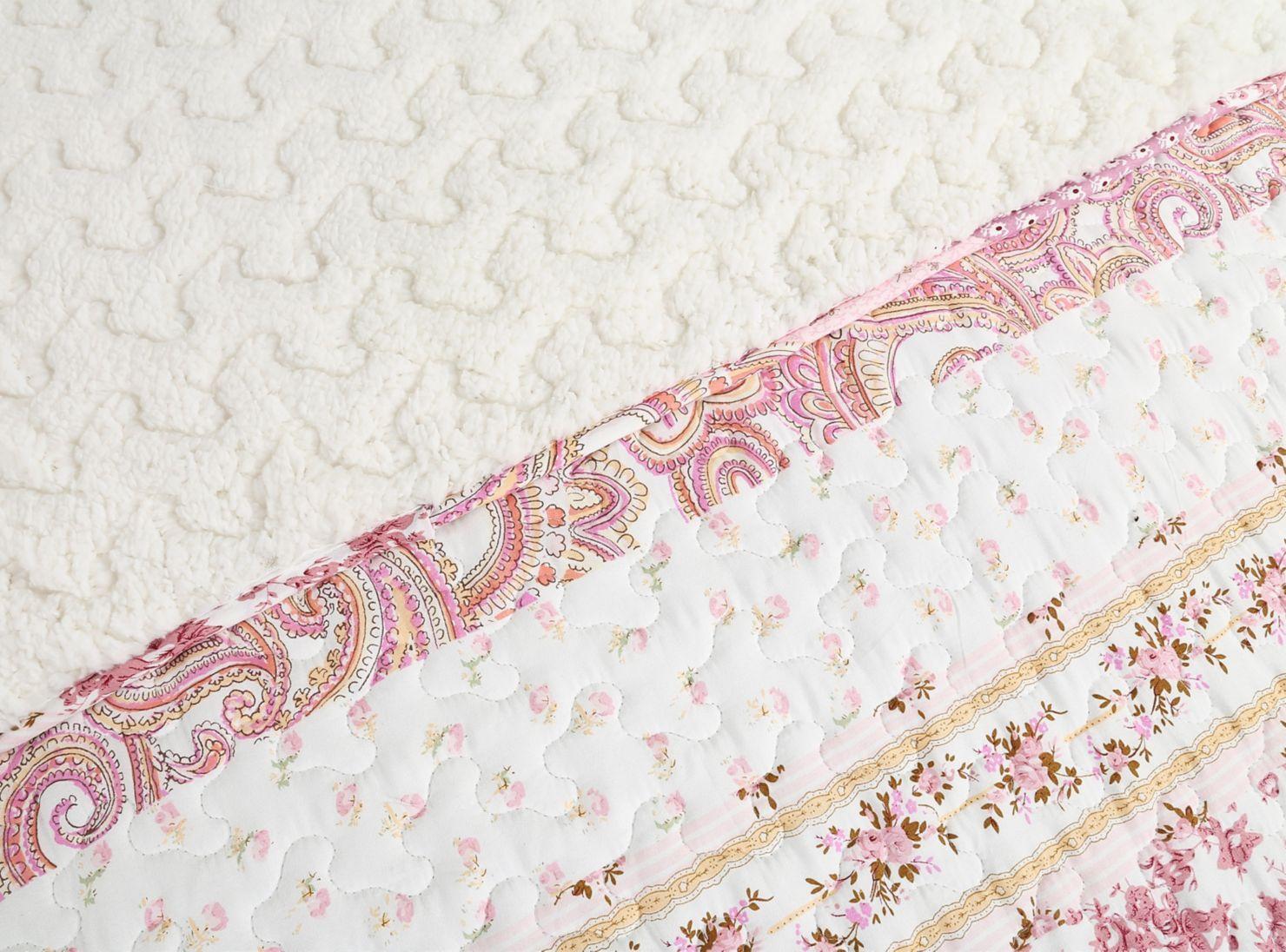 Quilt Sherpa Flores 1.5 Plazas-1