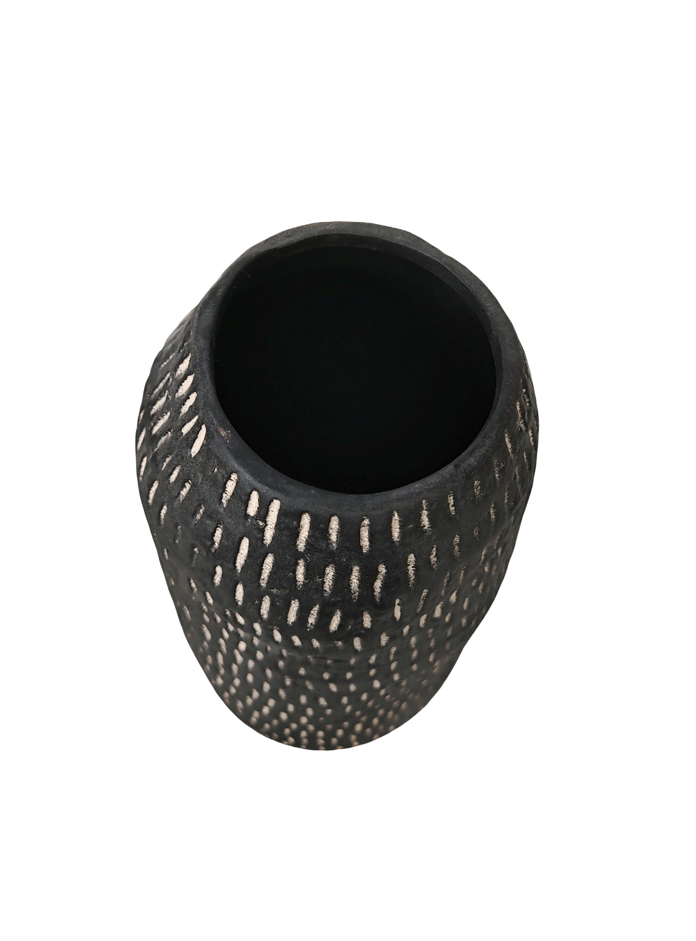 Jarrón Tribal Gres 32 cm-2