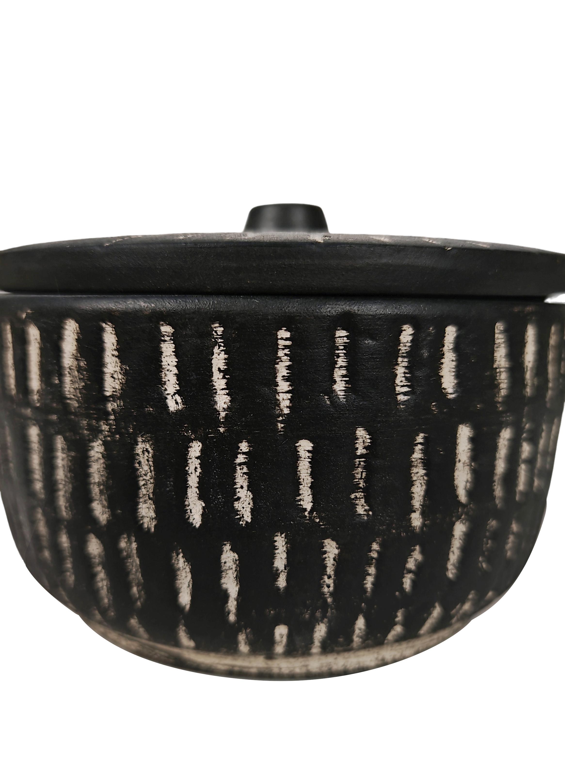 Velón Tribal Gres 11x11 cm-4