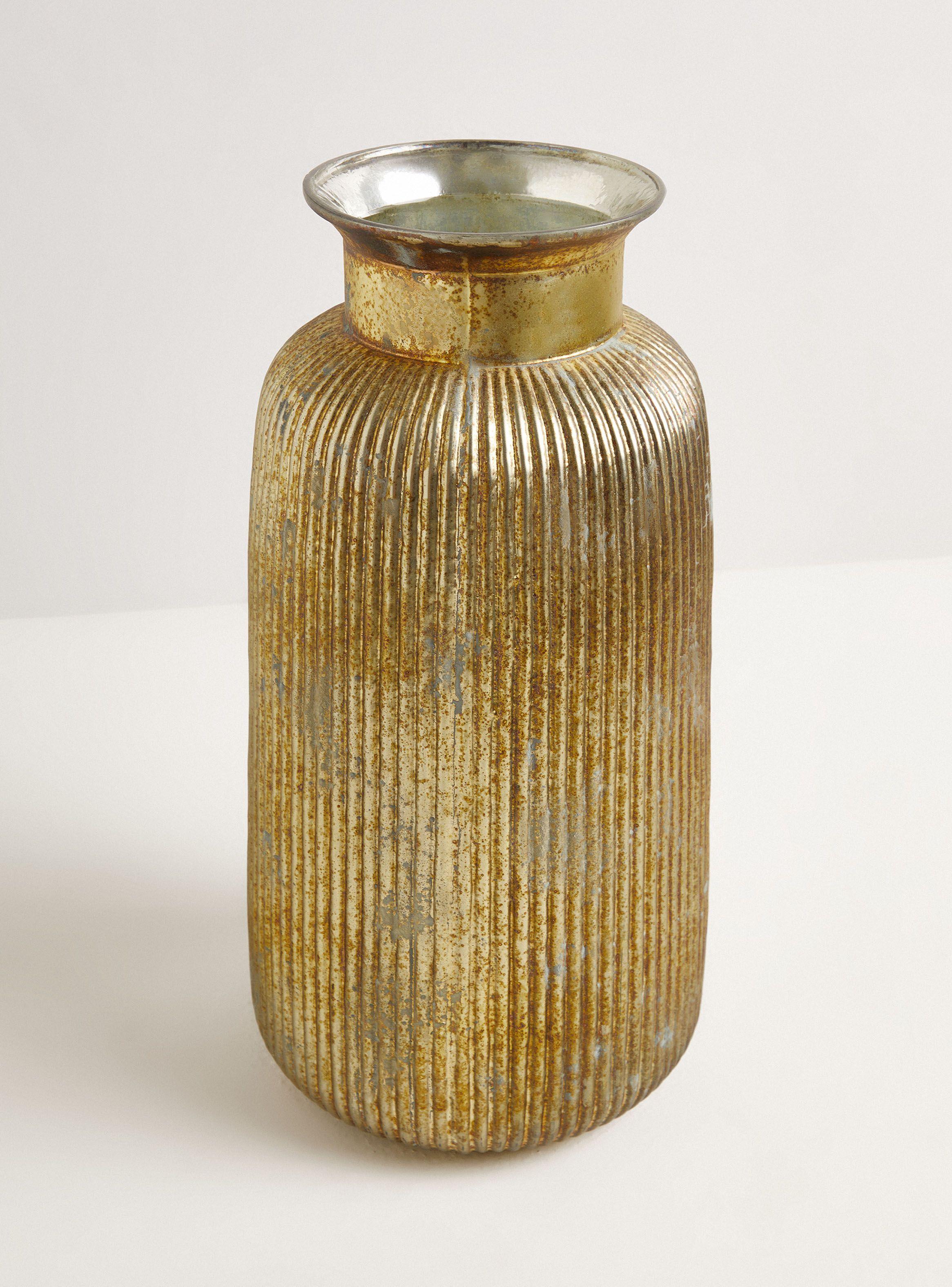 Jarrón Vidrio Gastado L-1