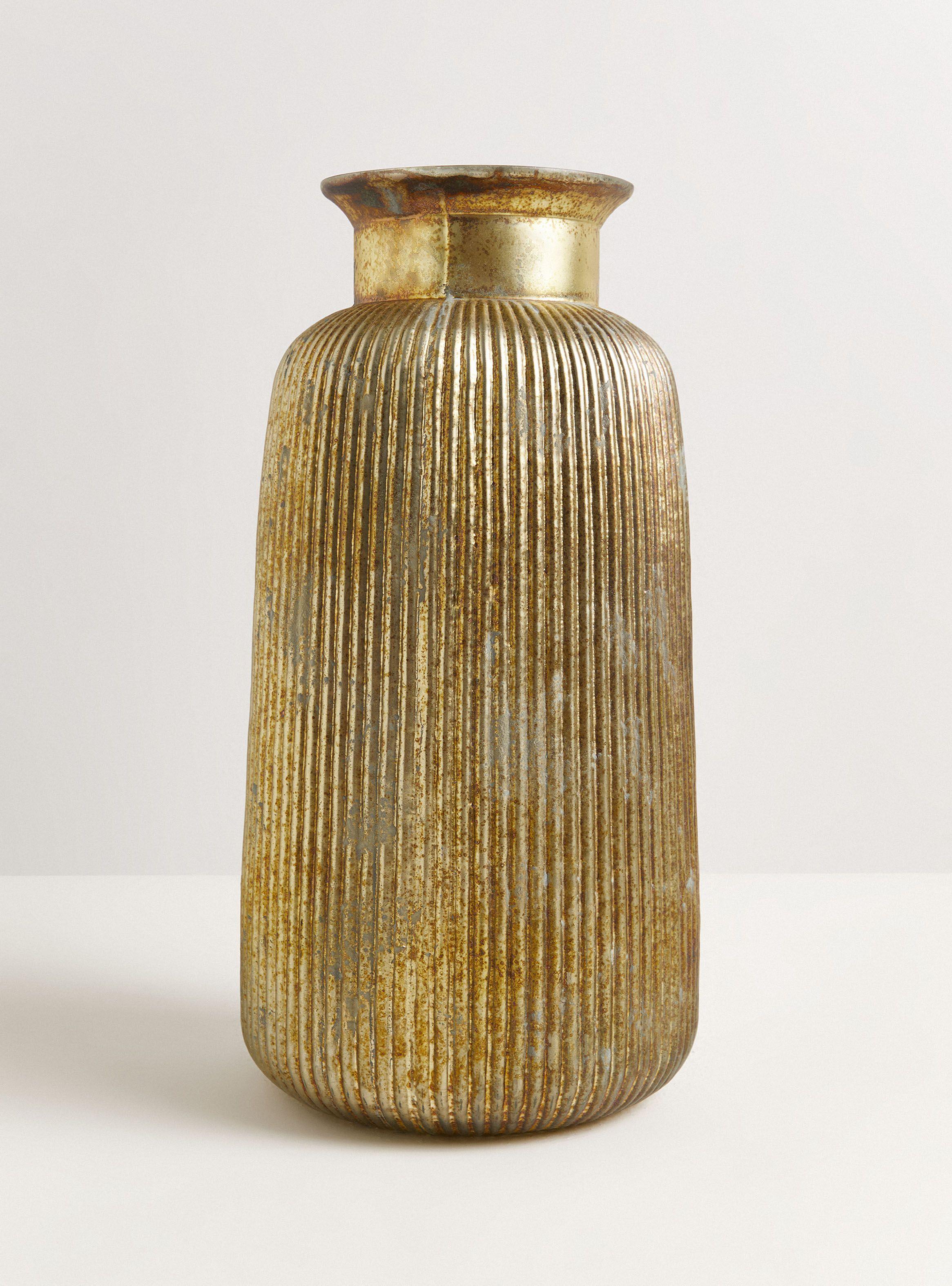 Jarrón Vidrio Gastado L-0