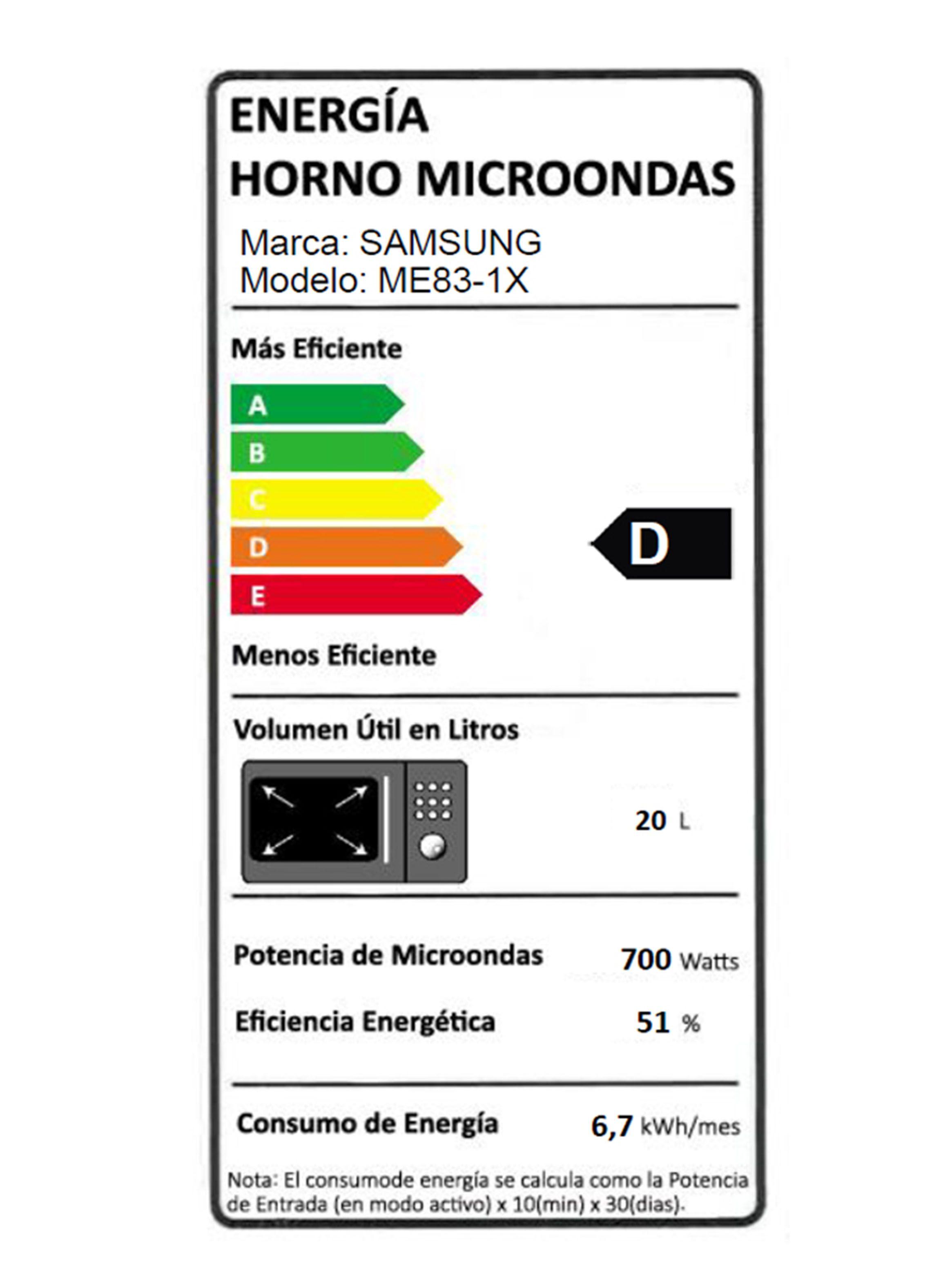 Microondas Digital Espejado 23 Litros ME83-1X/XZS-3