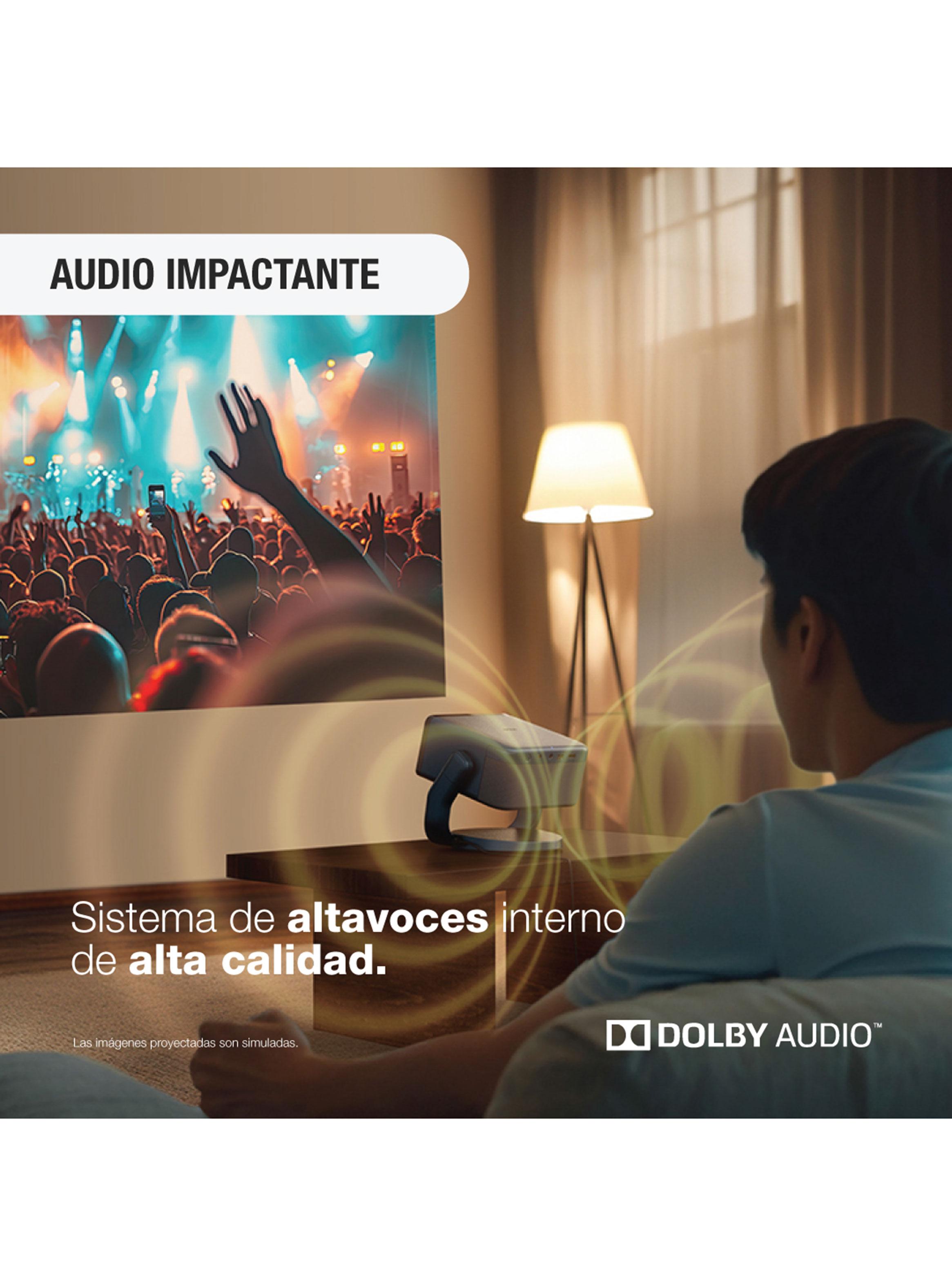 Proyector Láser Portátil EpiqVision EF22 Negro-8