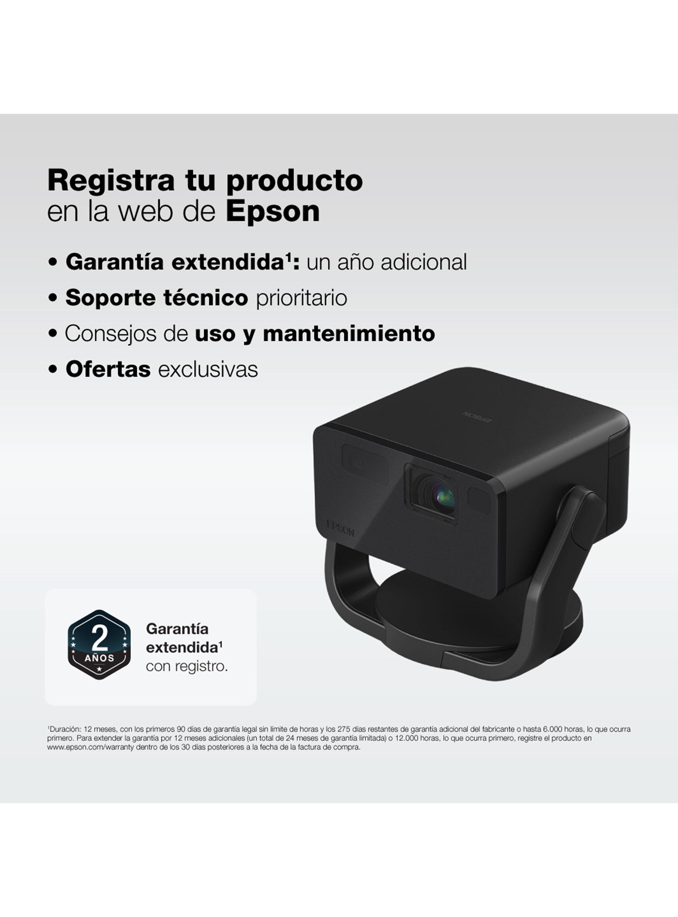 Proyector Láser Portátil EpiqVision EF22 Negro-4