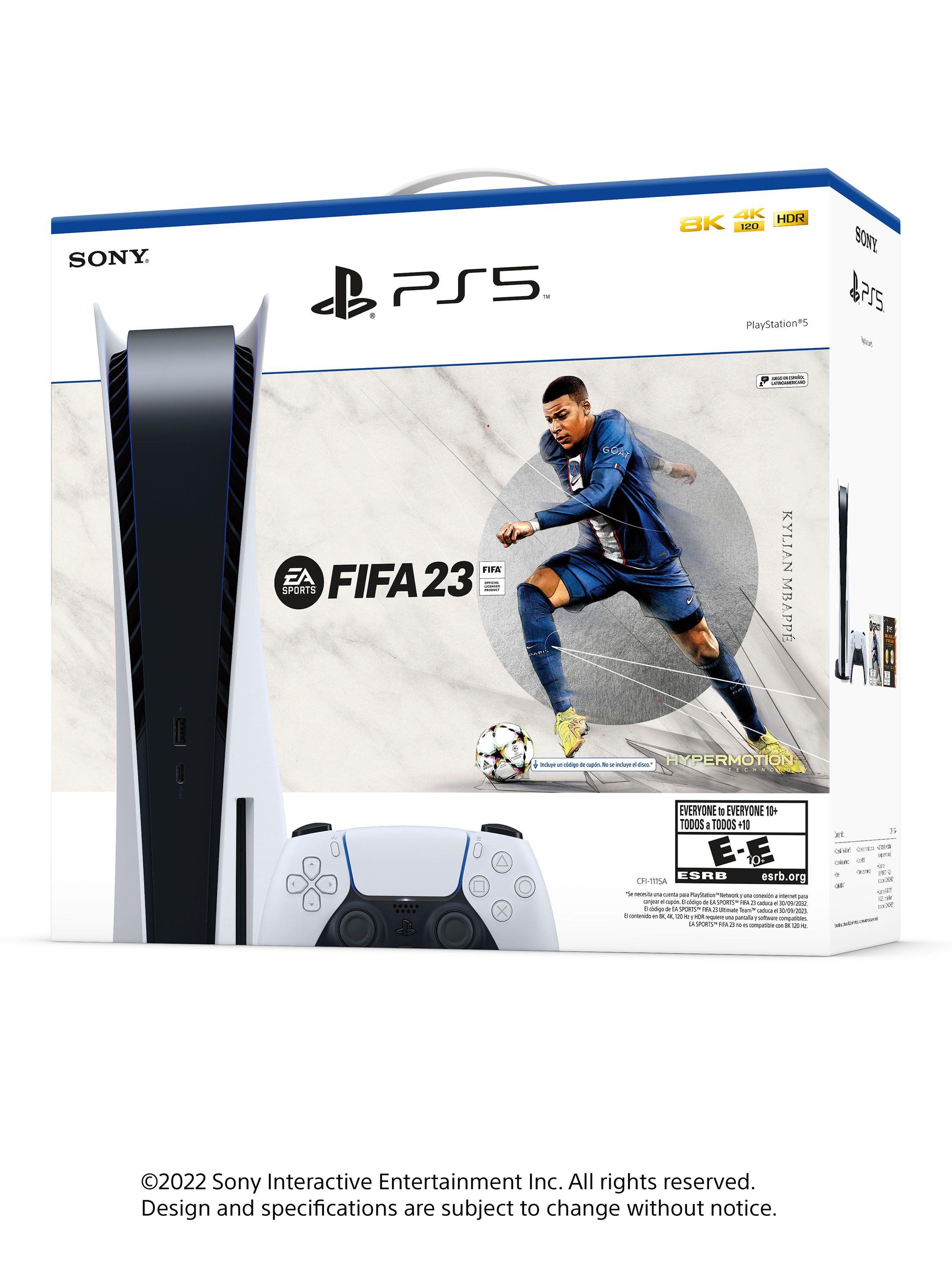 Consola PS5 con Disco + Juego FIFA 2023-1