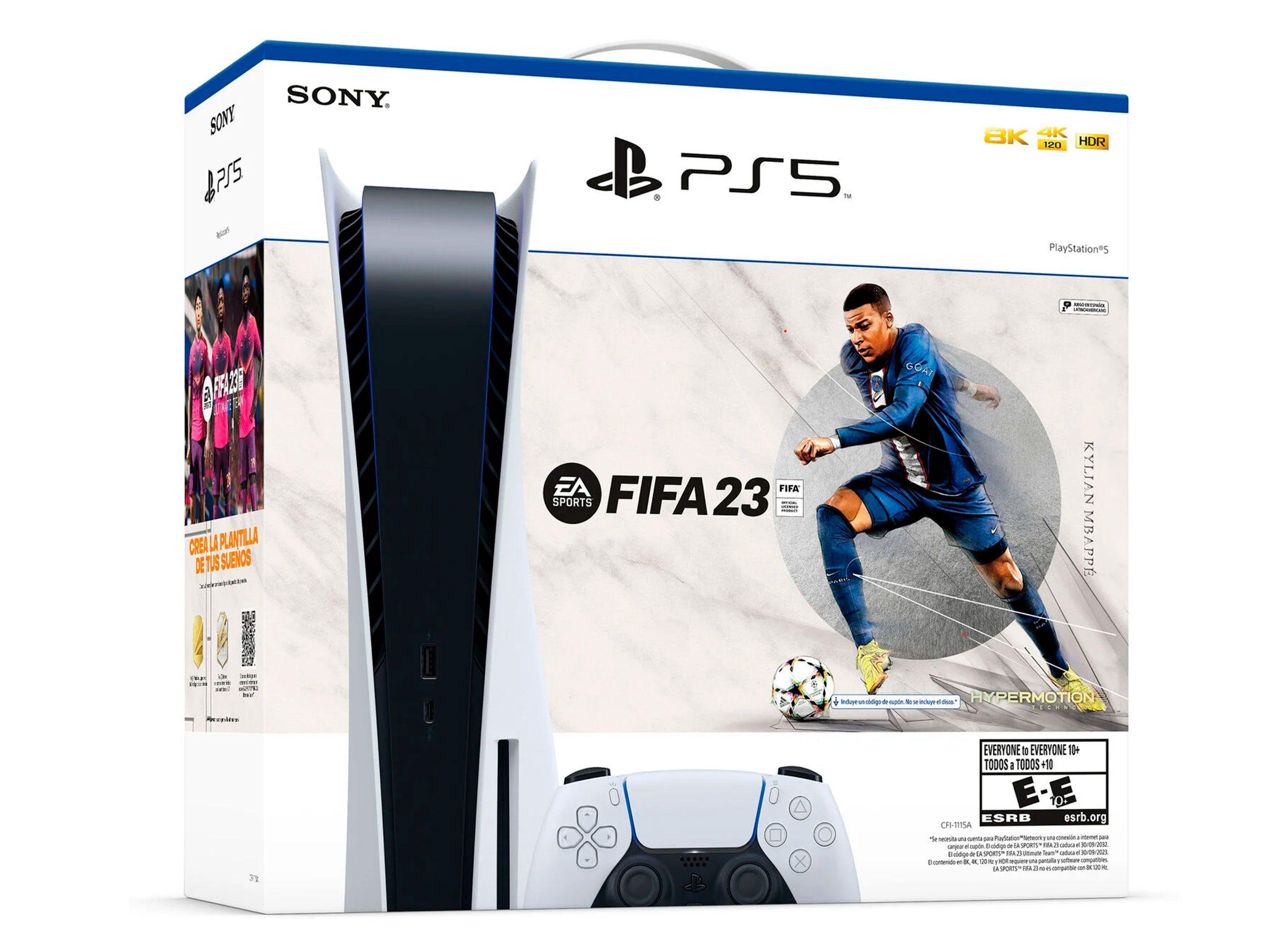 Consola PS5 con Disco + Juego FIFA 2023-0