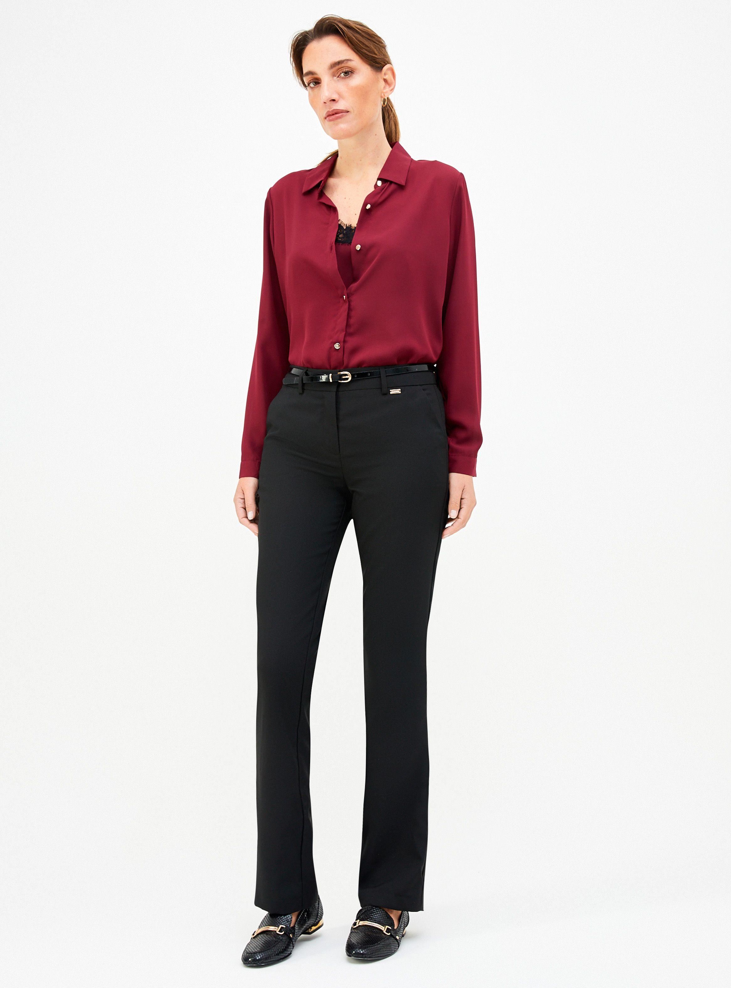 Pantalón Viaressa con Cinturón Fit Regular Viaressa-3