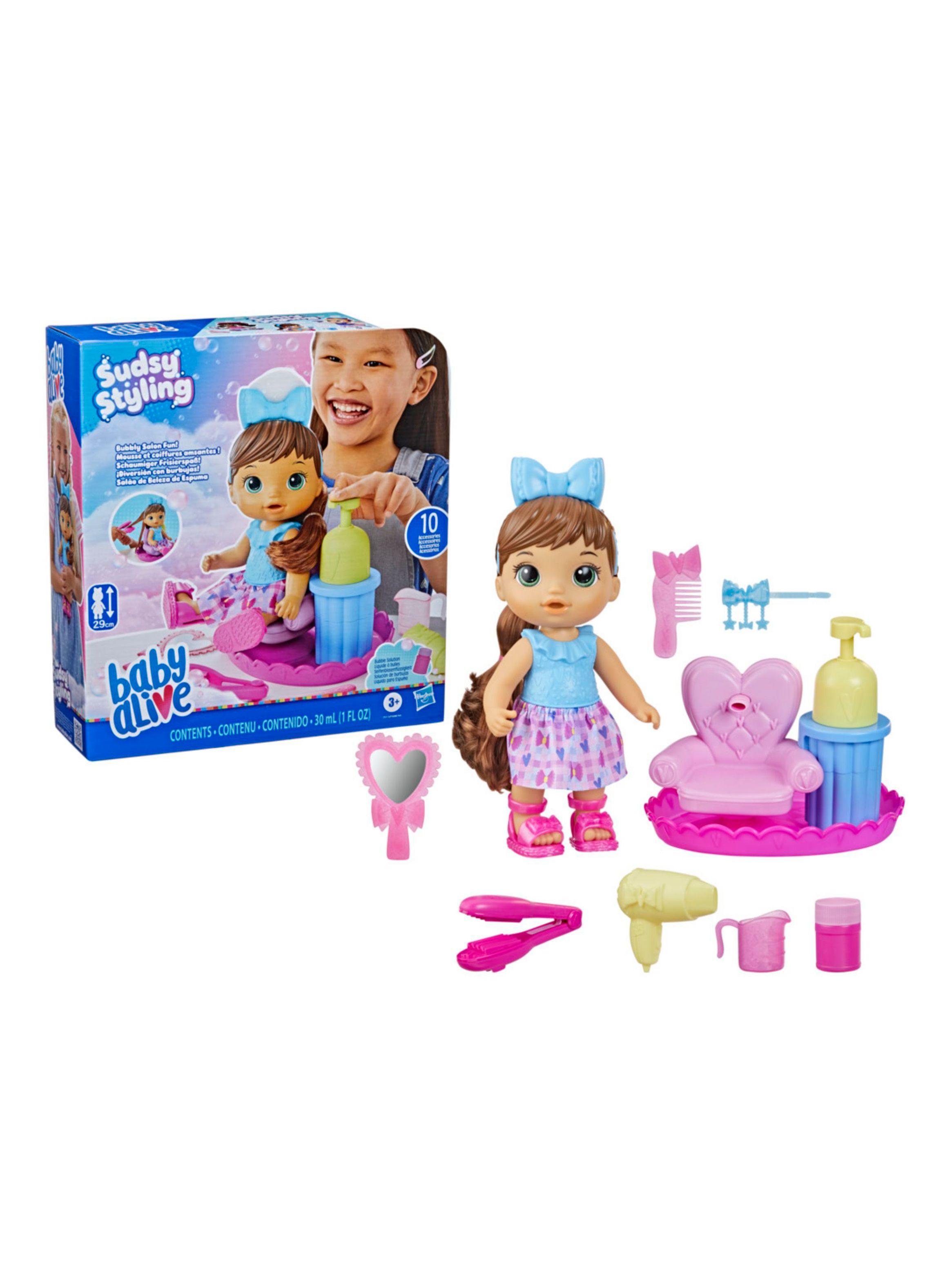 Muñeca Sudsy Styling Peluquería Bebé Cabello Castaño-1
