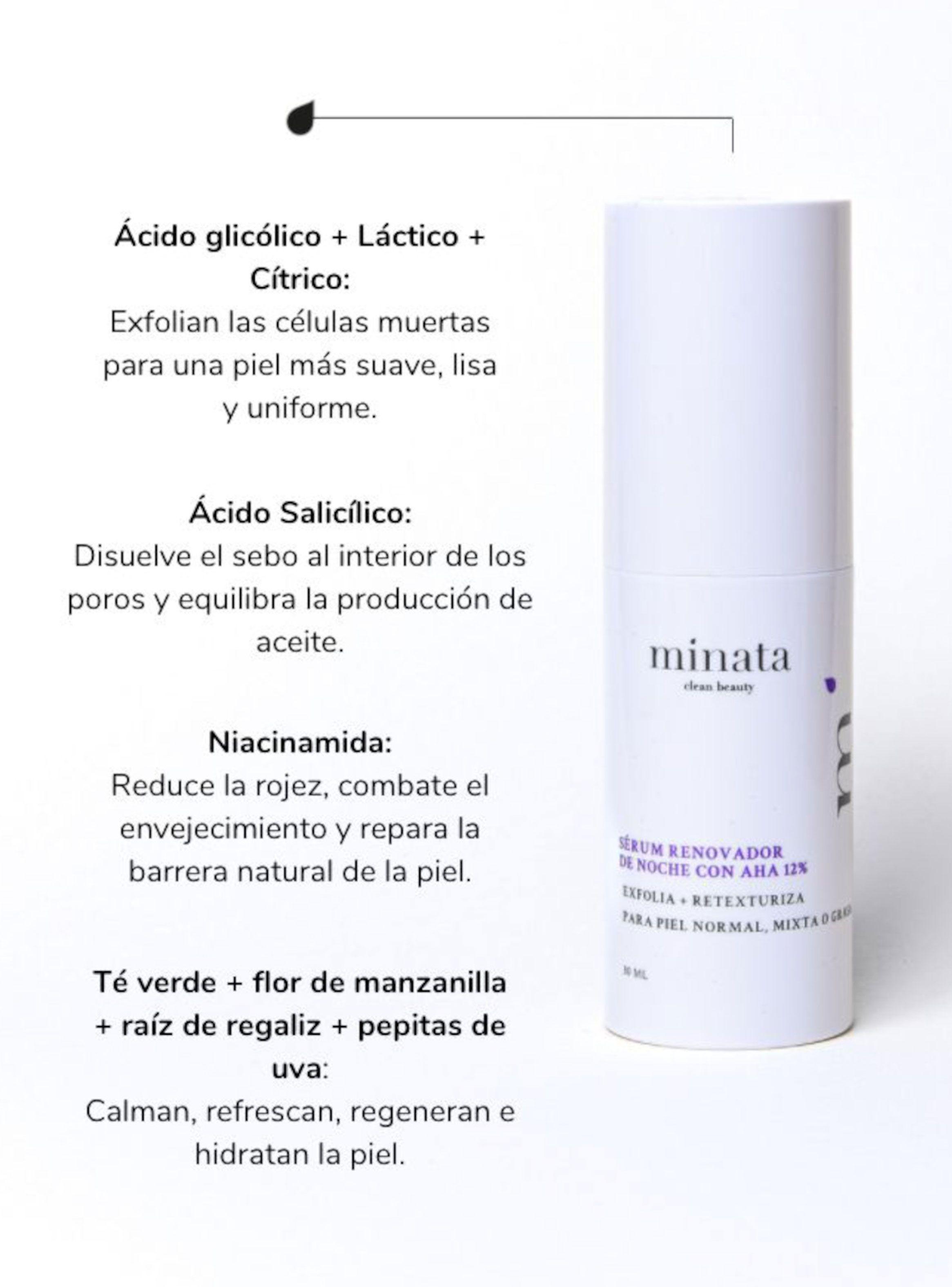 Sérum Renovador de Noche con Aha 12%-3