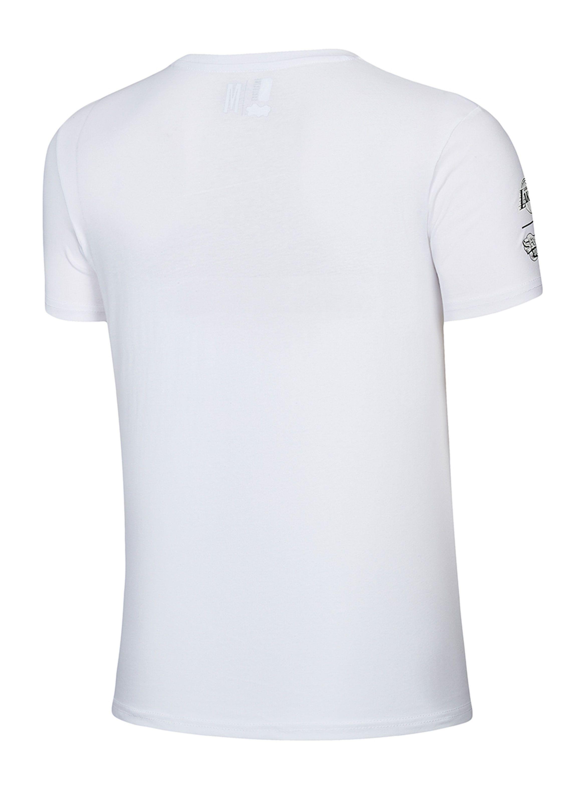 Polera Blanca Print Lakers Bob Esponja-1