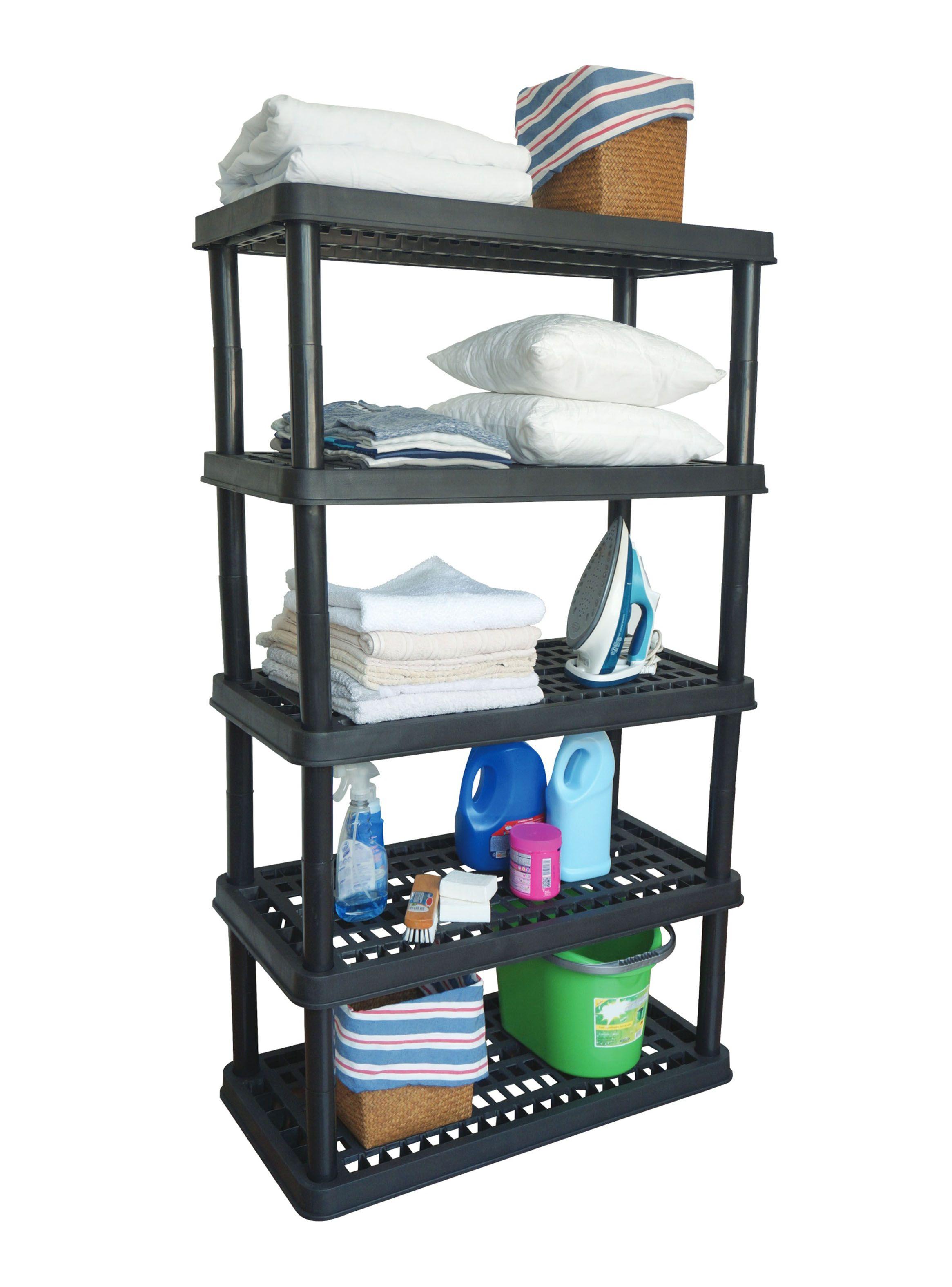 Estante Modular Super 5 Niveles Negro-3