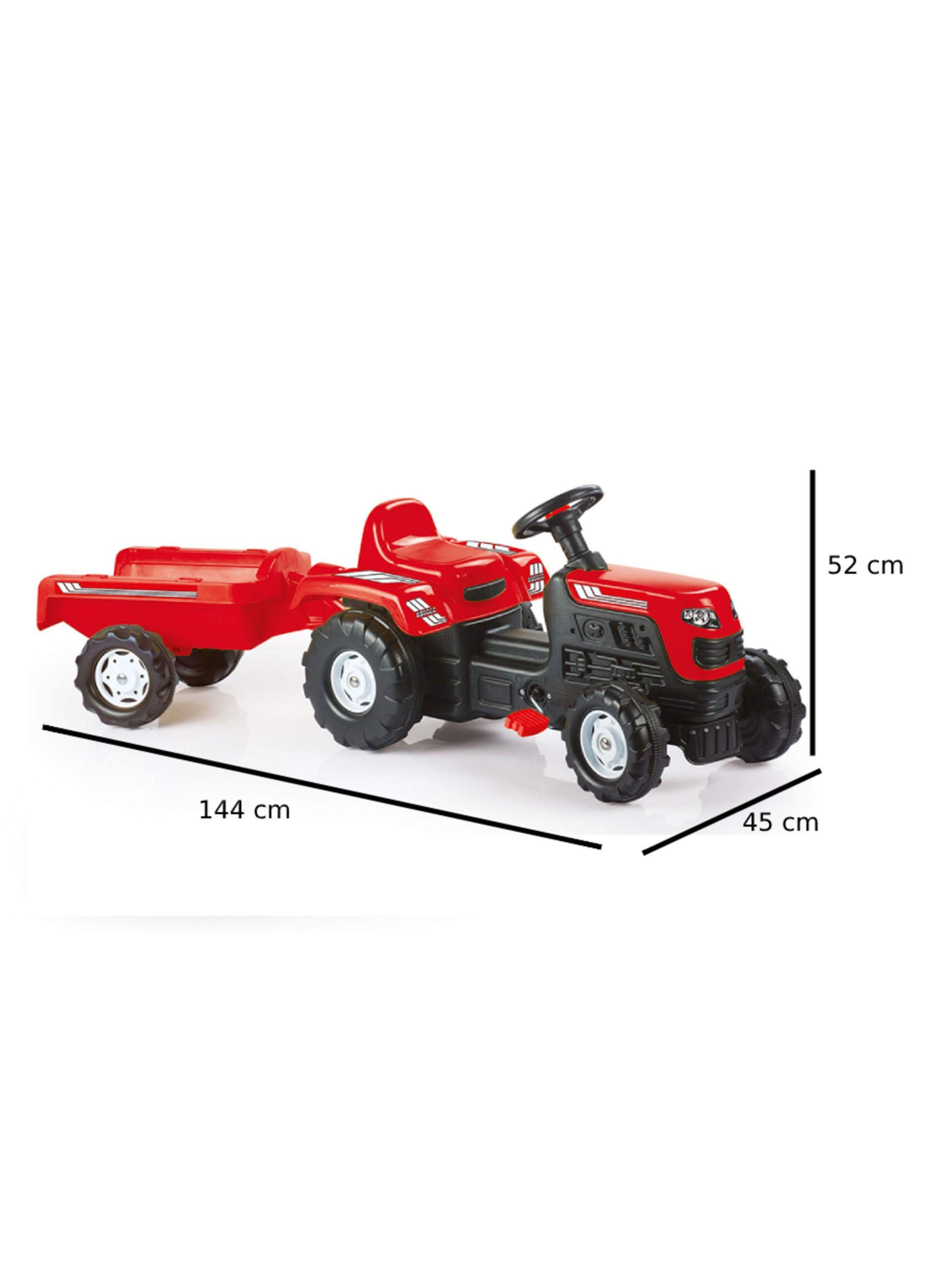 Tractor a Pedales Ranchero Rojo-1
