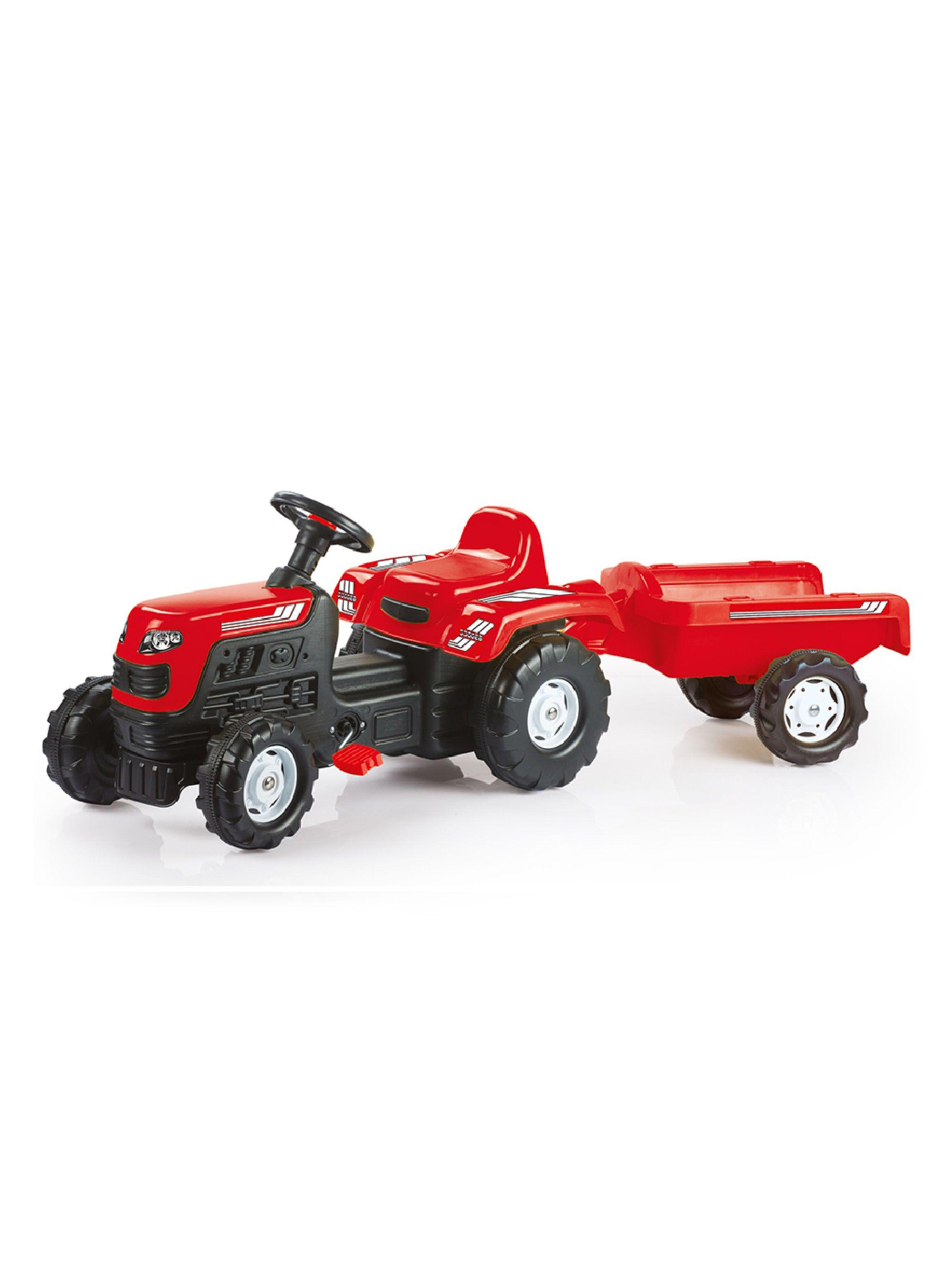 Tractor a Pedales Ranchero Rojo-0