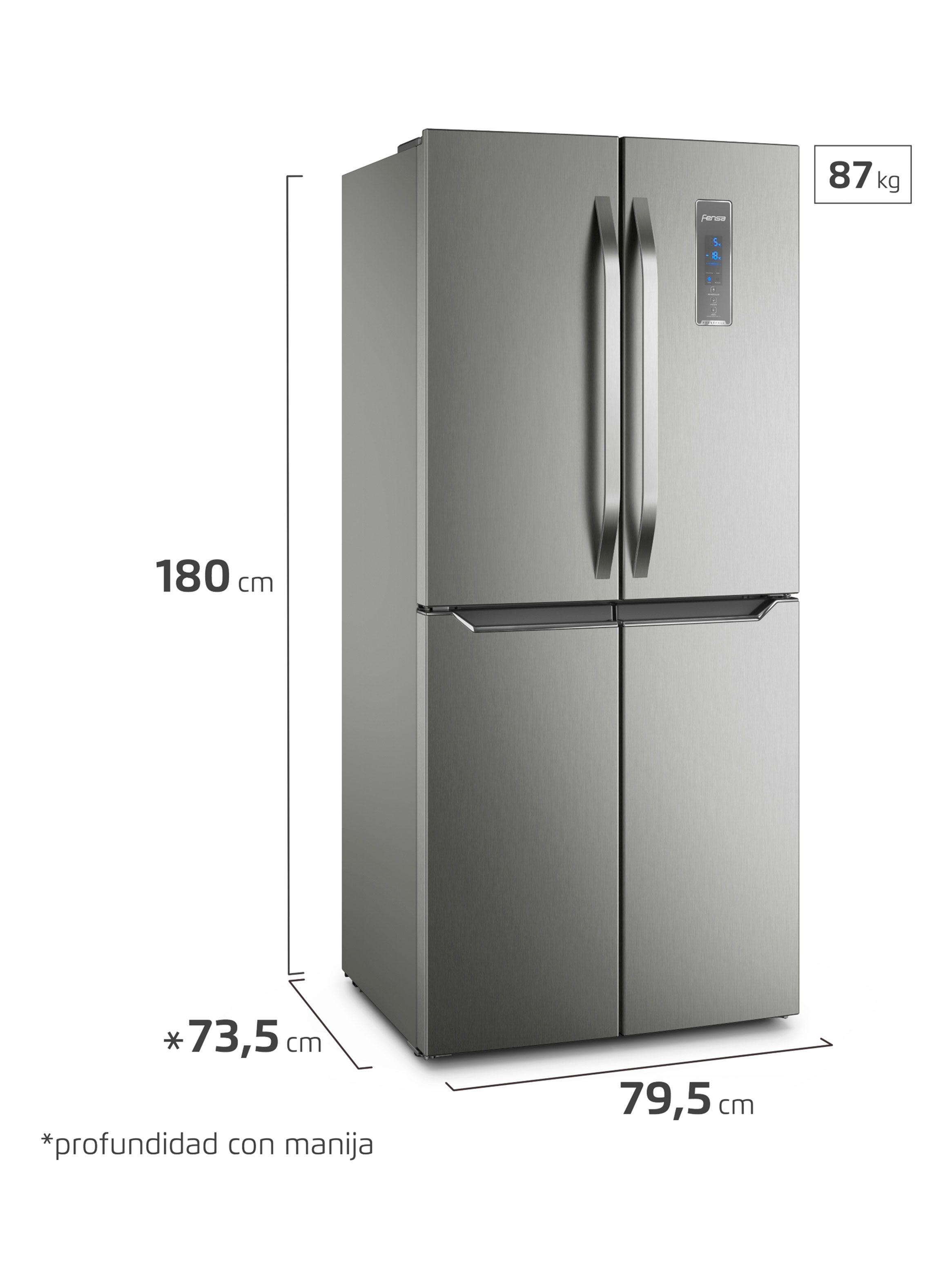 Refrigerador Side by Side No Frost 401 Litros Multidoor DQ79S Inox-1