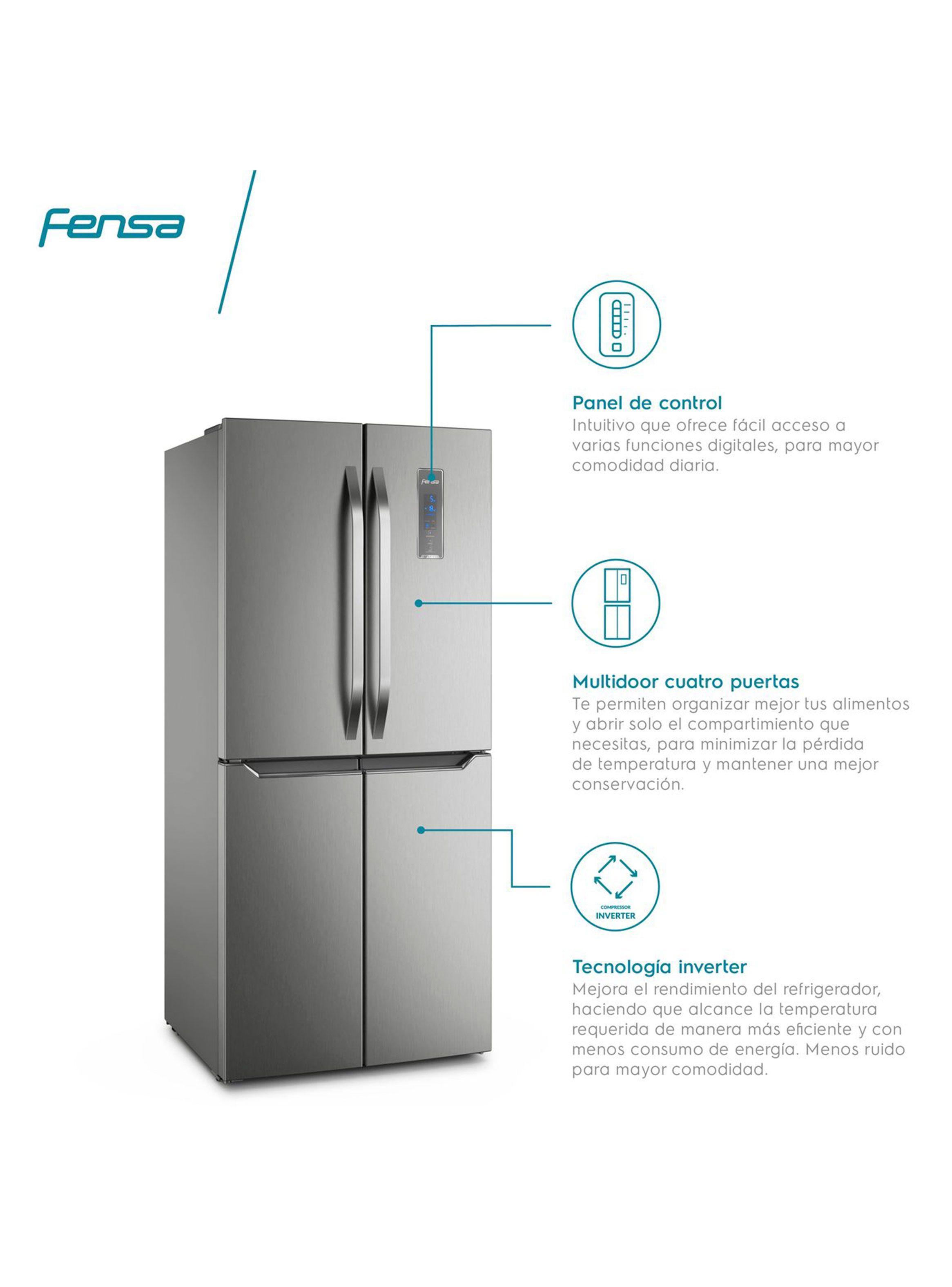 Refrigerador Side by Side No Frost 401 Litros Multidoor DQ79S Inox-6