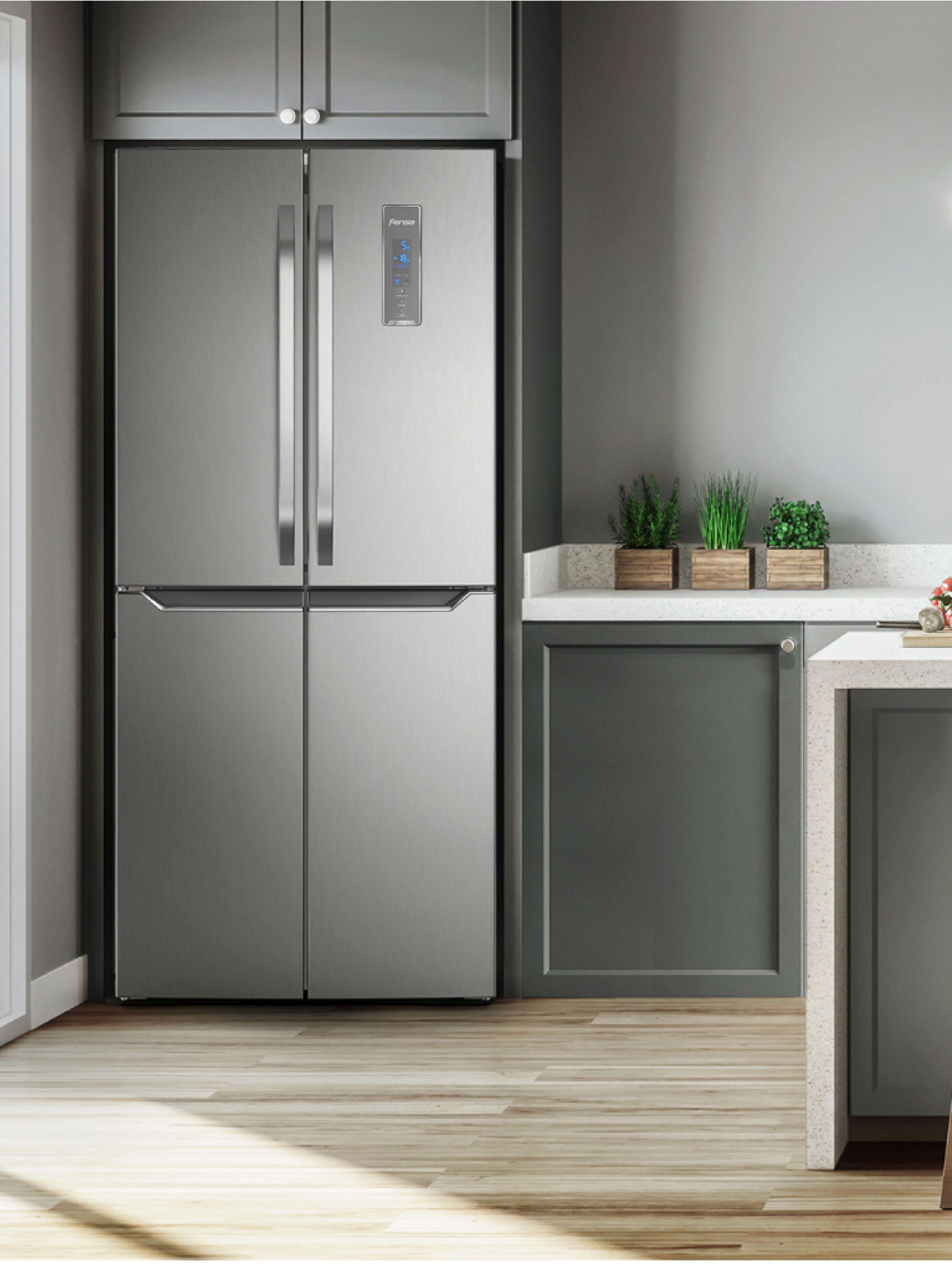 Refrigerador Side by Side No Frost 401 Litros Multidoor DQ79S Inox-8