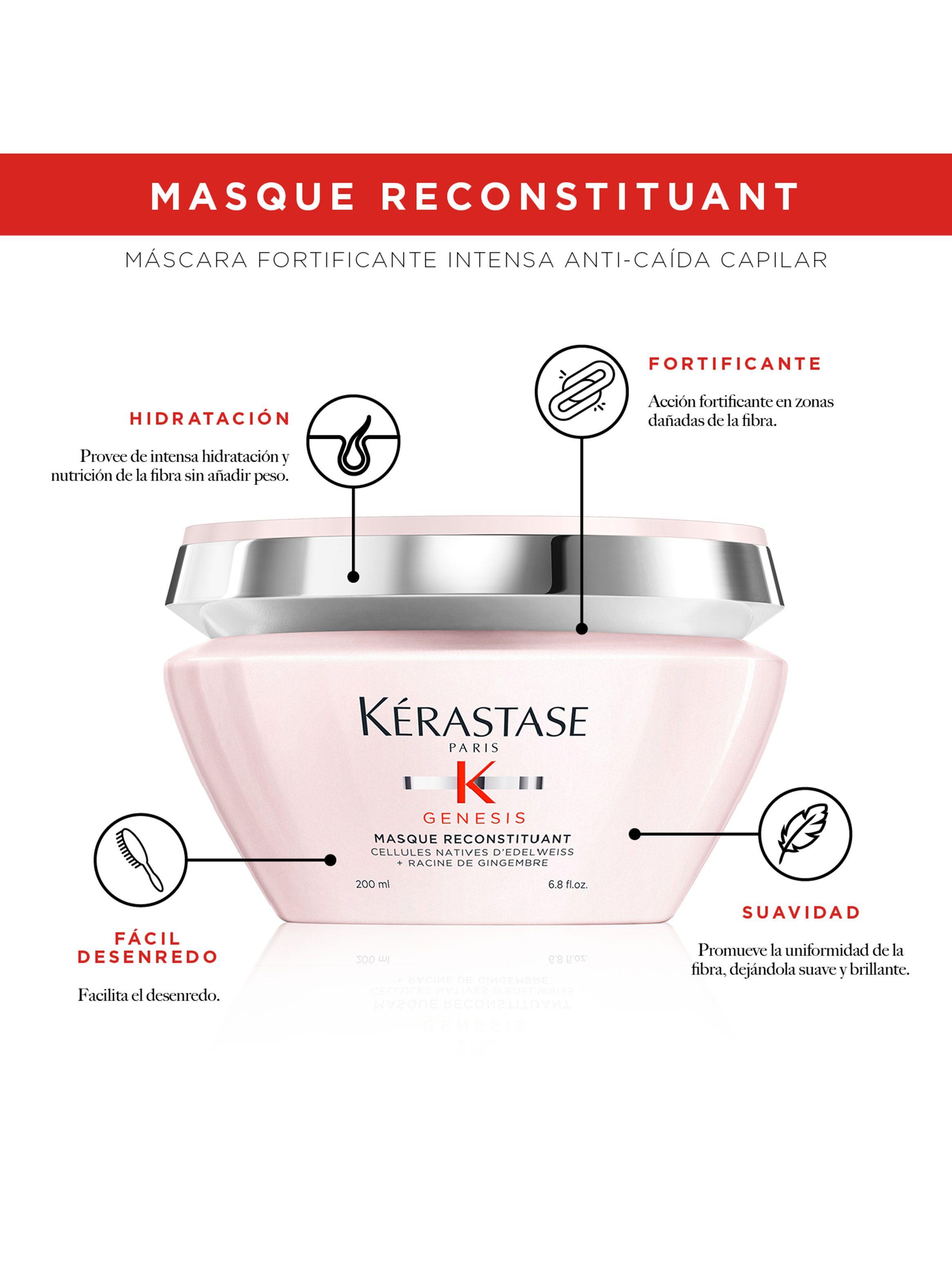 Máscara Anti-Caída Cabello Frágil Masque Reconstituant Genesis 200ml-3