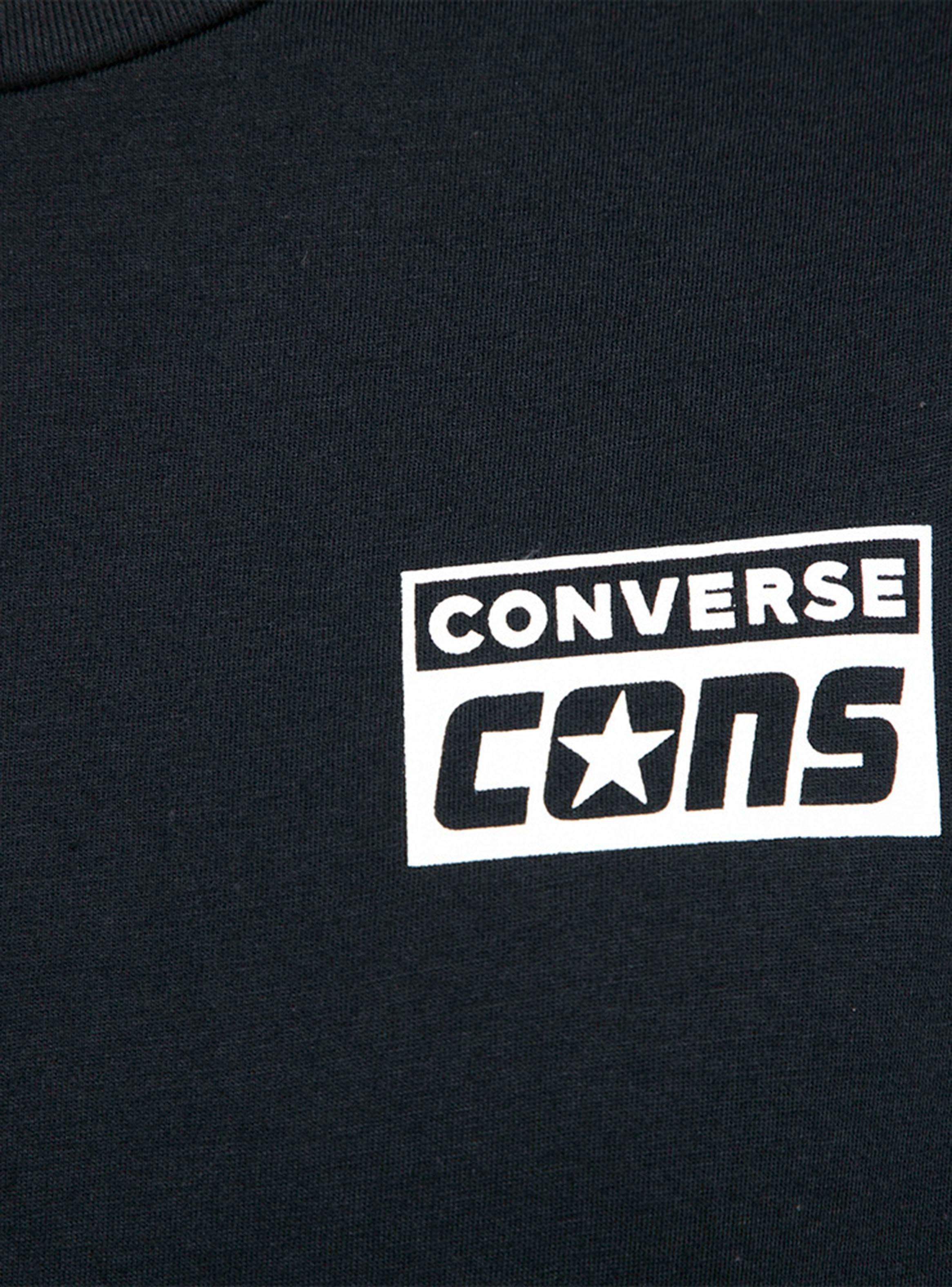 Polera Manga Corta Chest Cons Negro Converse-3