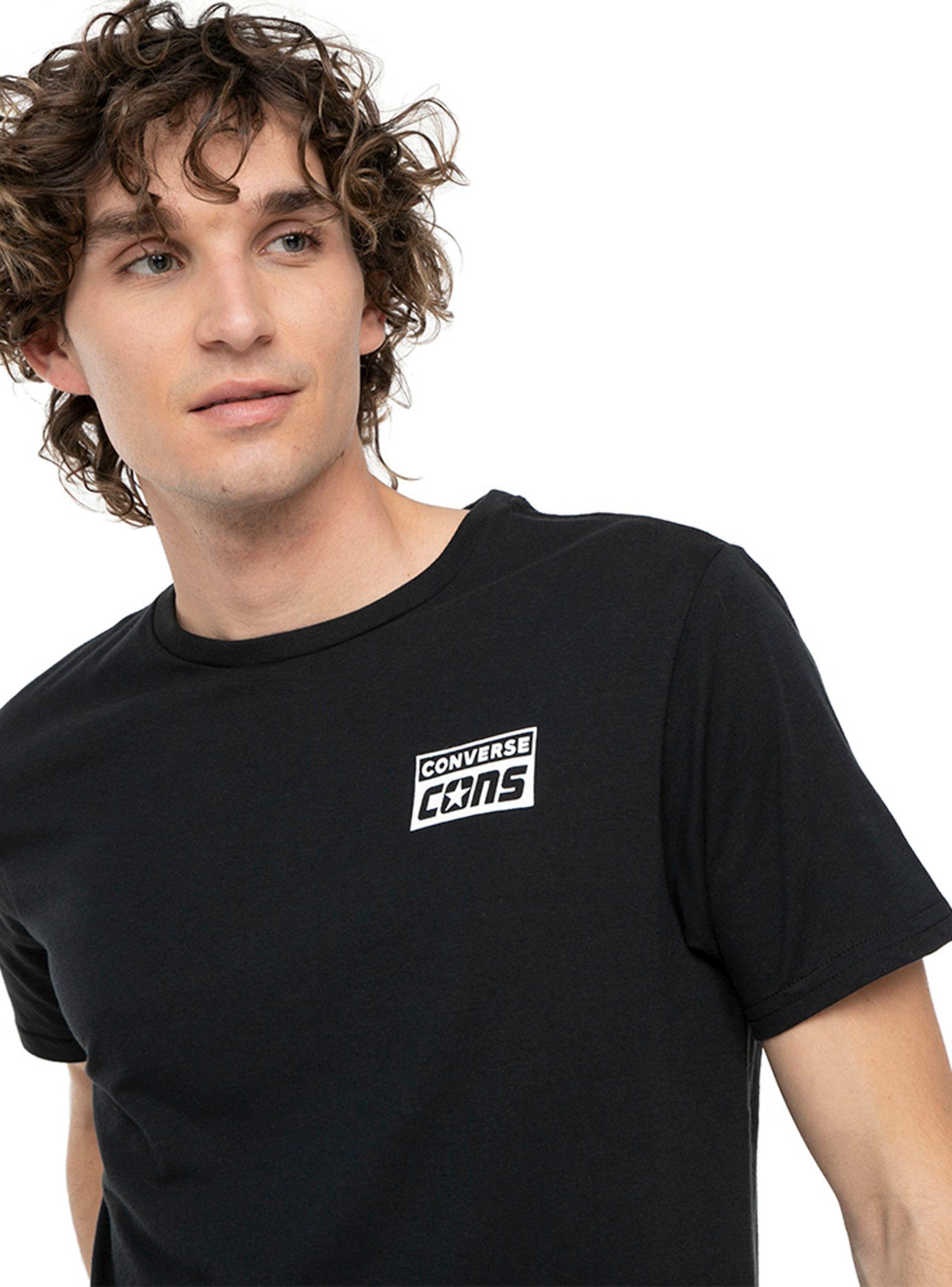 Polera Manga Corta Chest Cons Negro Converse-2