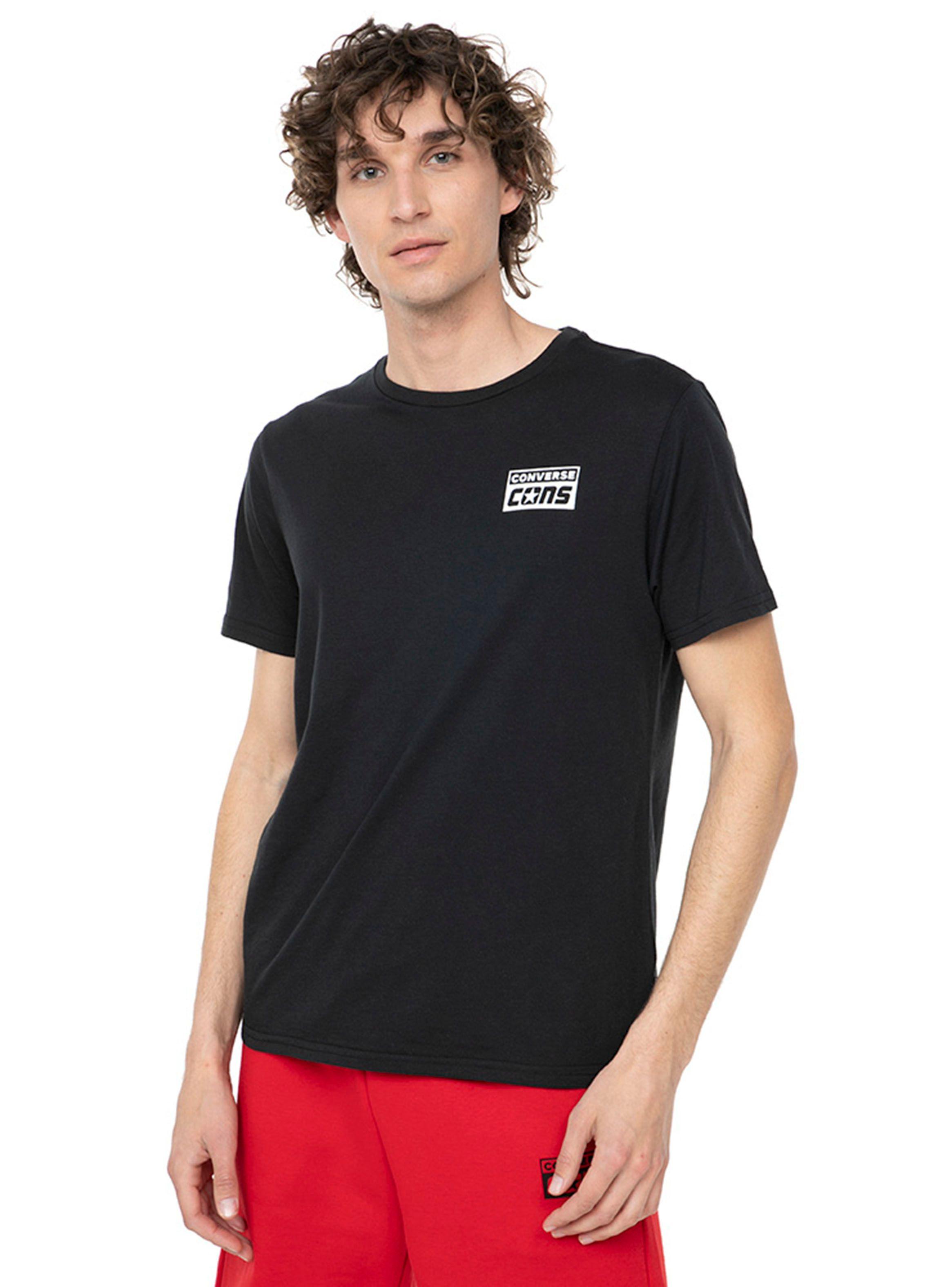 Polera Manga Corta Chest Cons Negro Converse-0