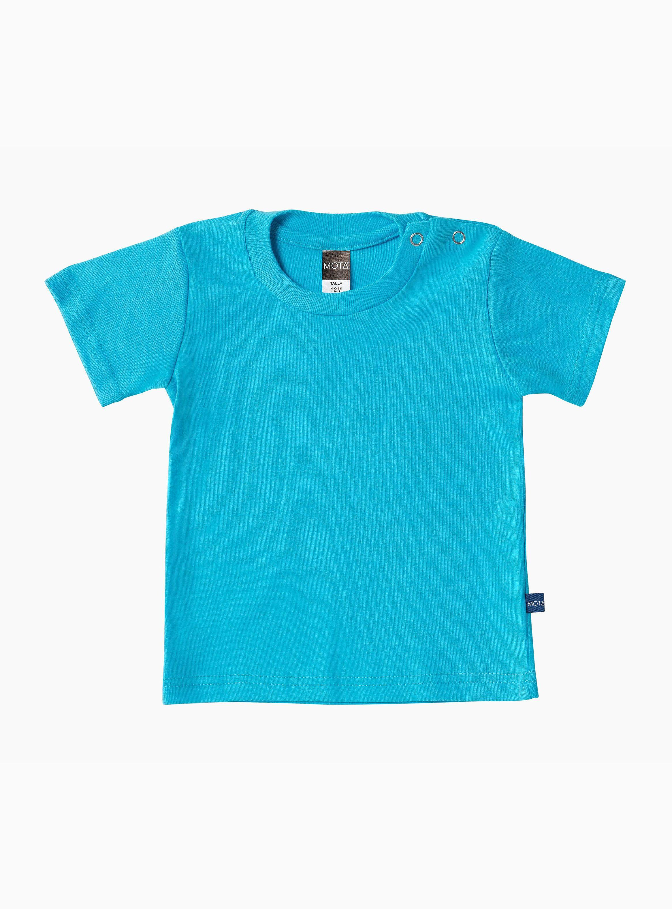 Camiseta Mota Algodón Manga Corta Bebé-0