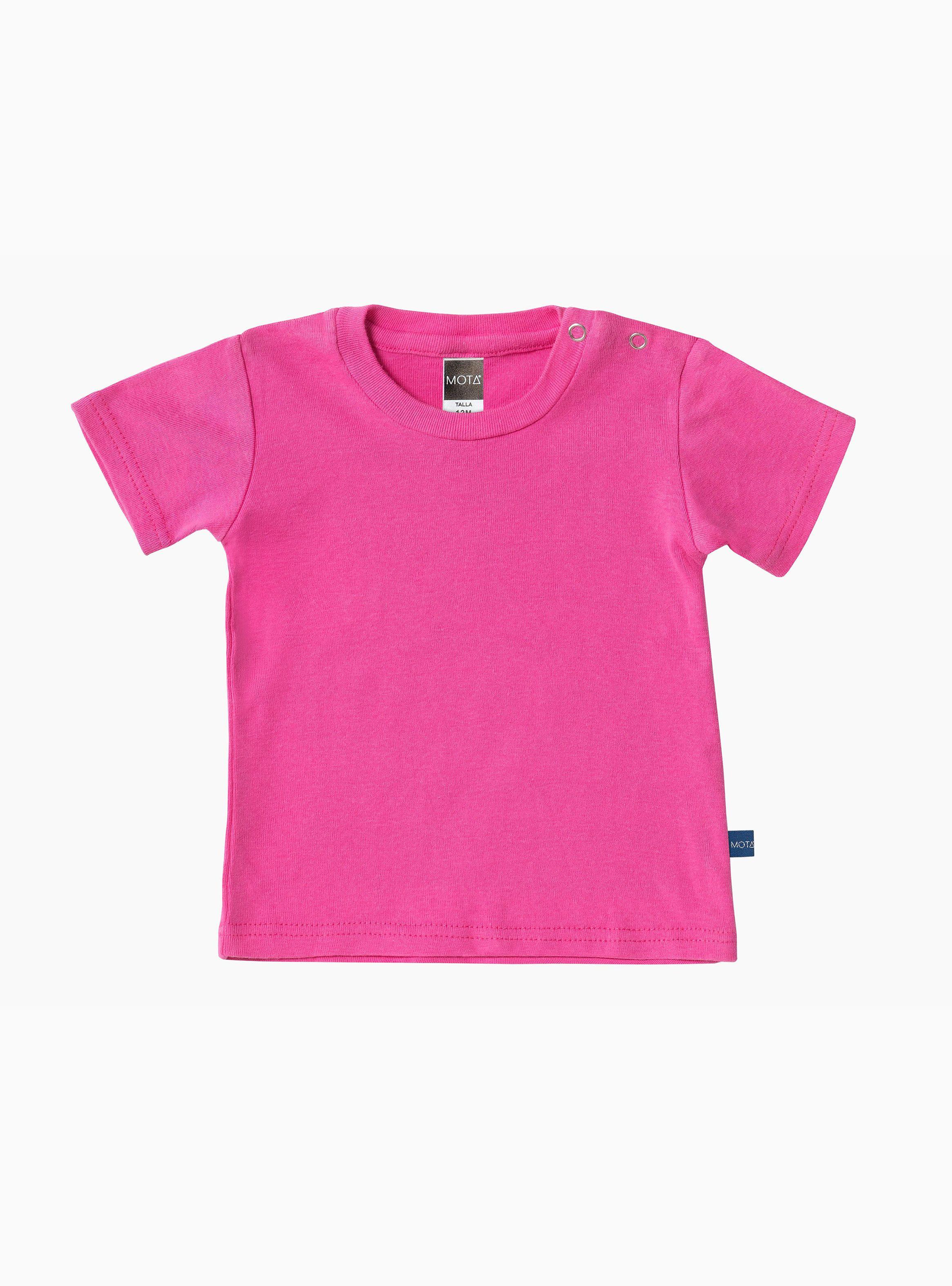 Camiseta Mota Algodón Manga Corta Bebé-0