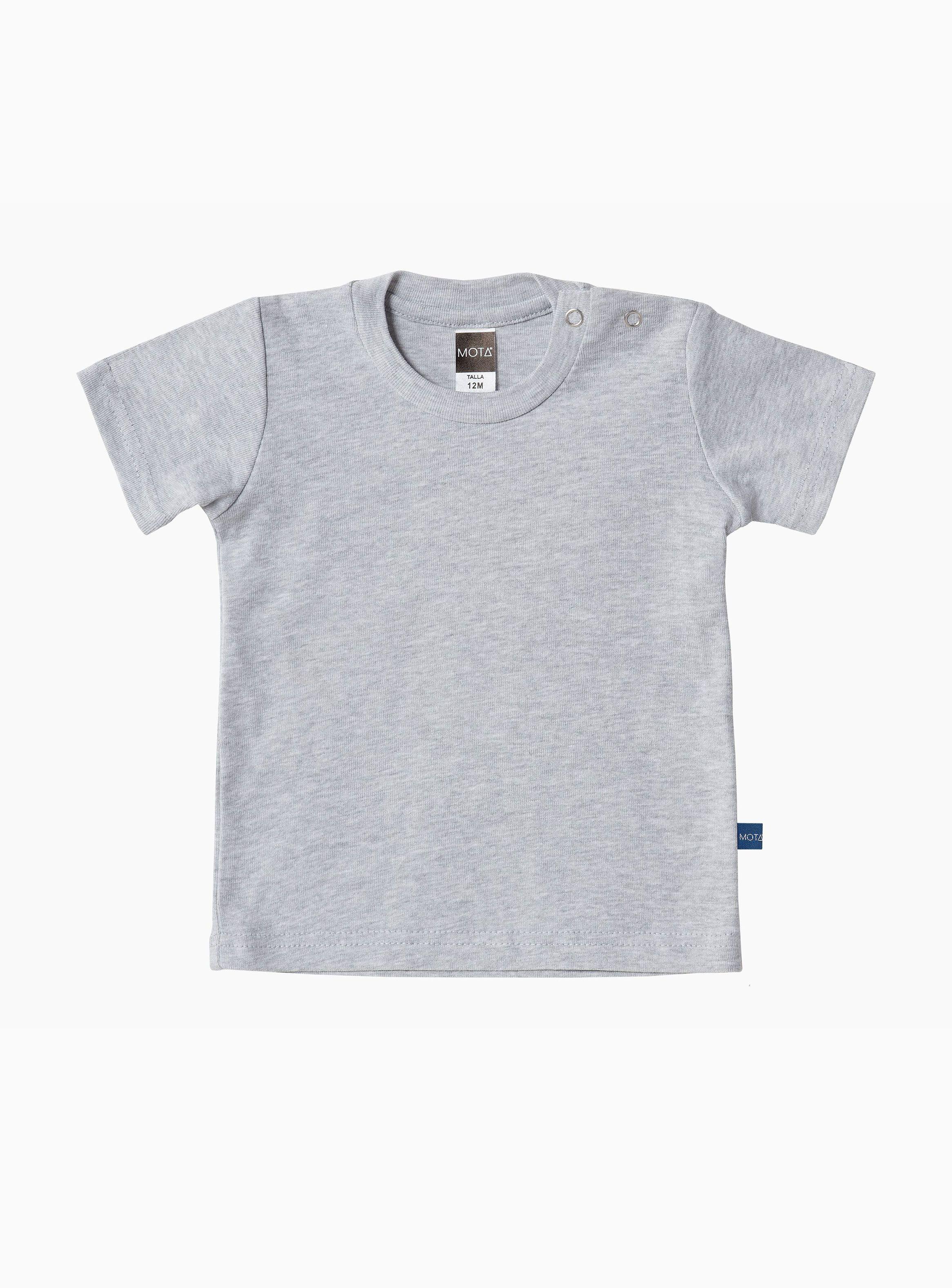 Camiseta Mota Algodón Manga Corta Bebé-0