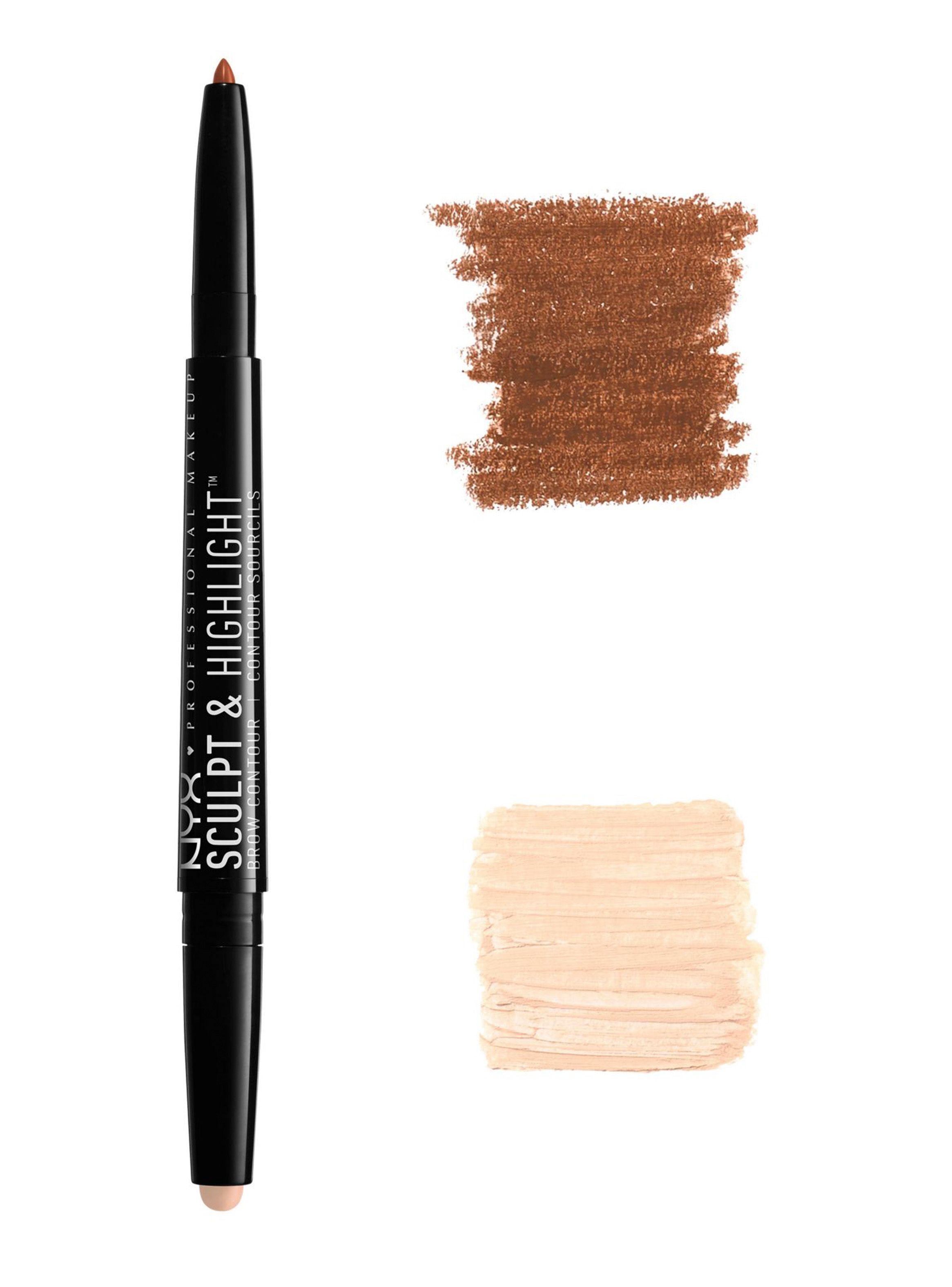 Delineador Cejas Sculpt & Highlight Auburn-Soft Pink NYX Professional Makeup-0