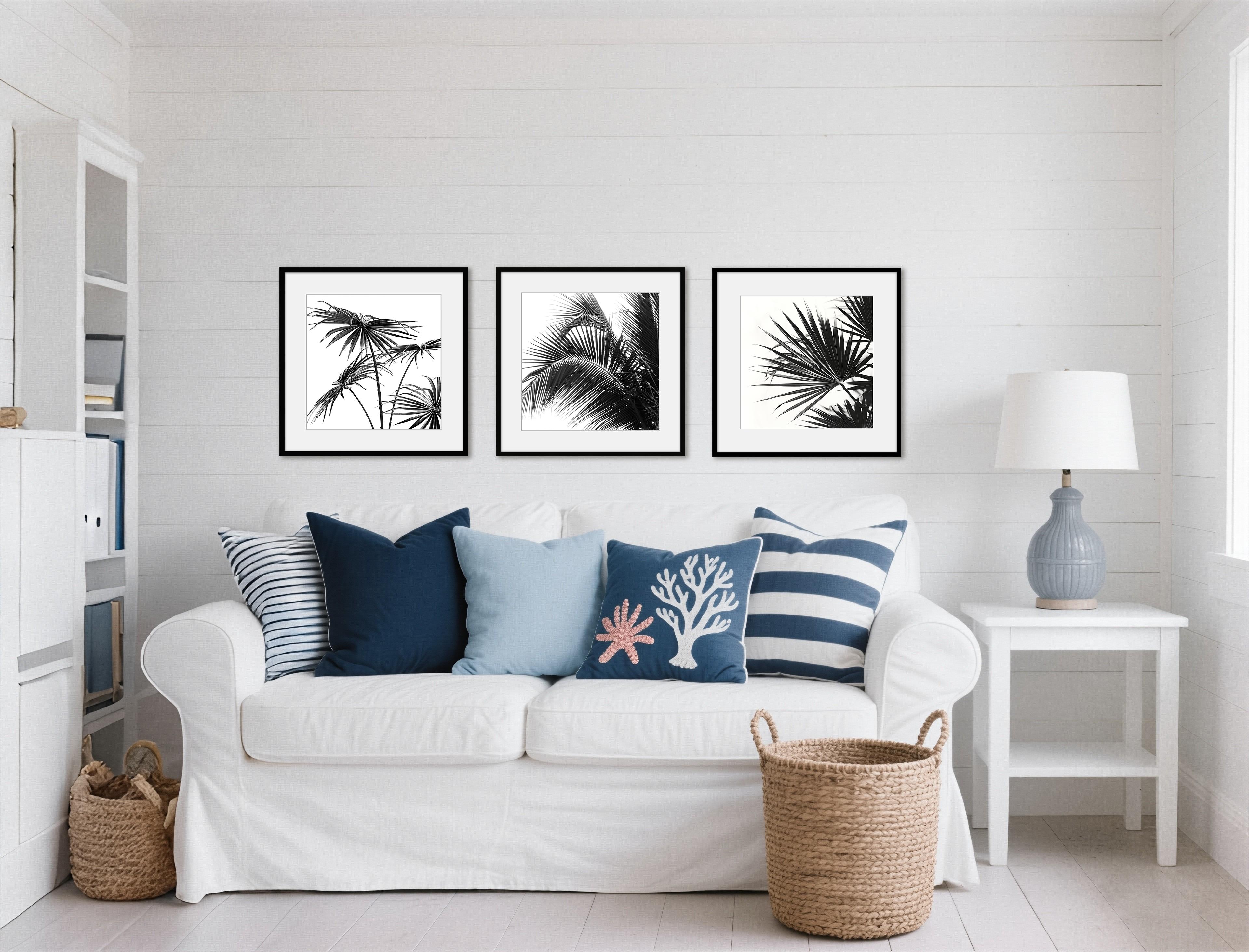 Set de 3 Cuadros Palm 60x60 cm-3