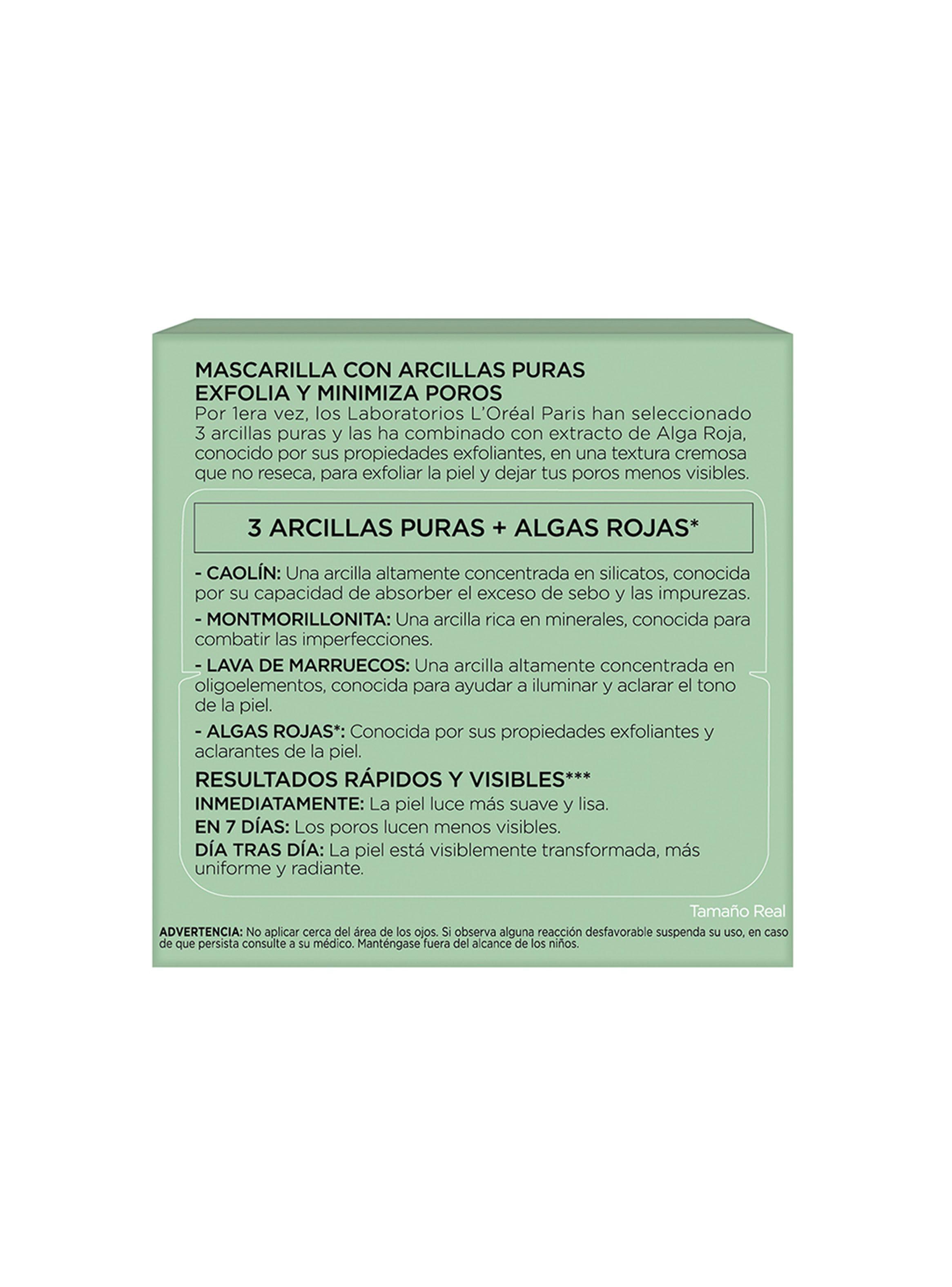 Mascarilla Dermo Expertise L'Oréal Paris Arcillas Puras Exfoliante-Alisante-3