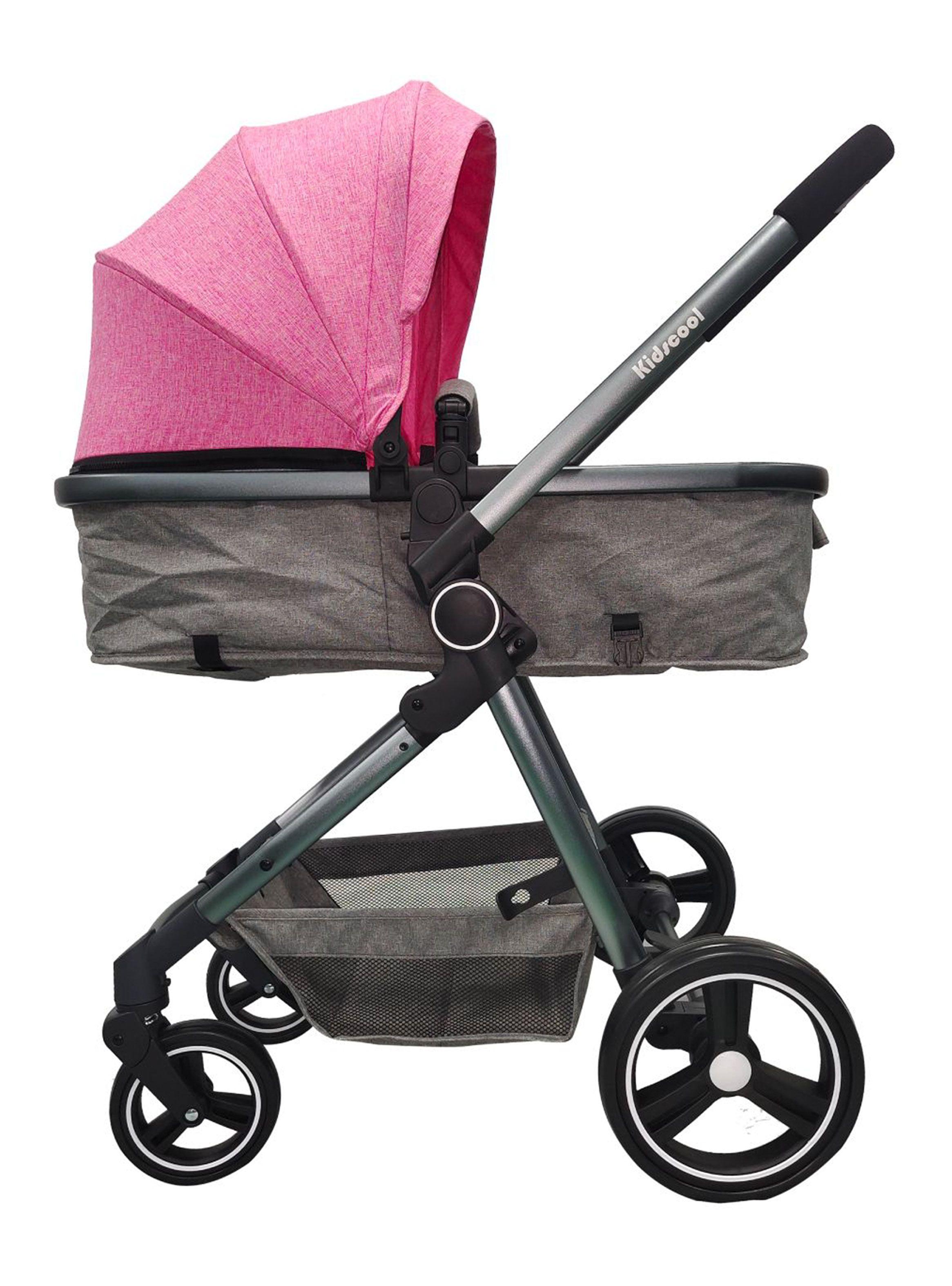 Coche Kidscool Cuna City Compact Rosado-2