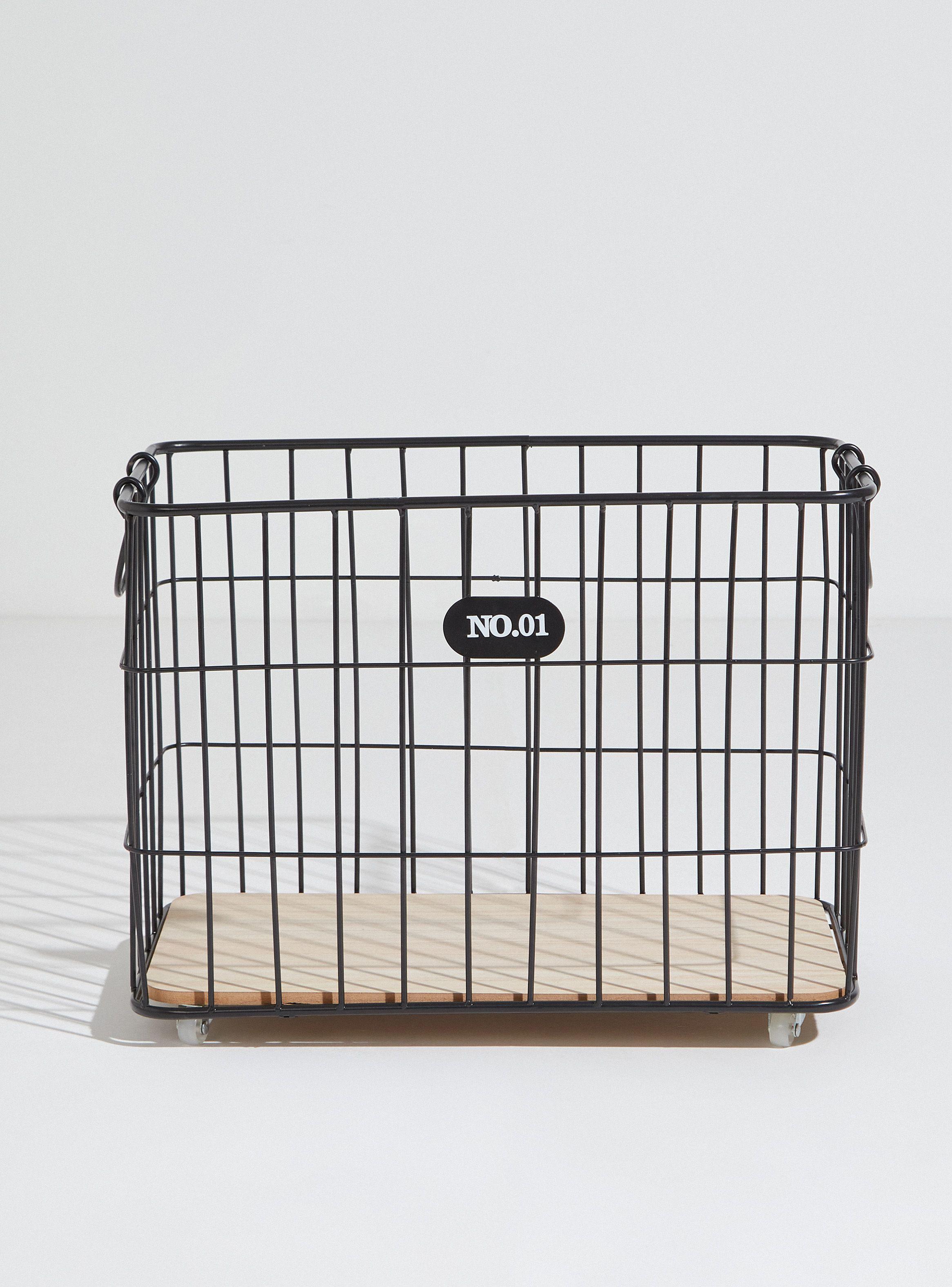 Canasto Alaniz Home Base Madera L 50 x 30 x 40 cm-1
