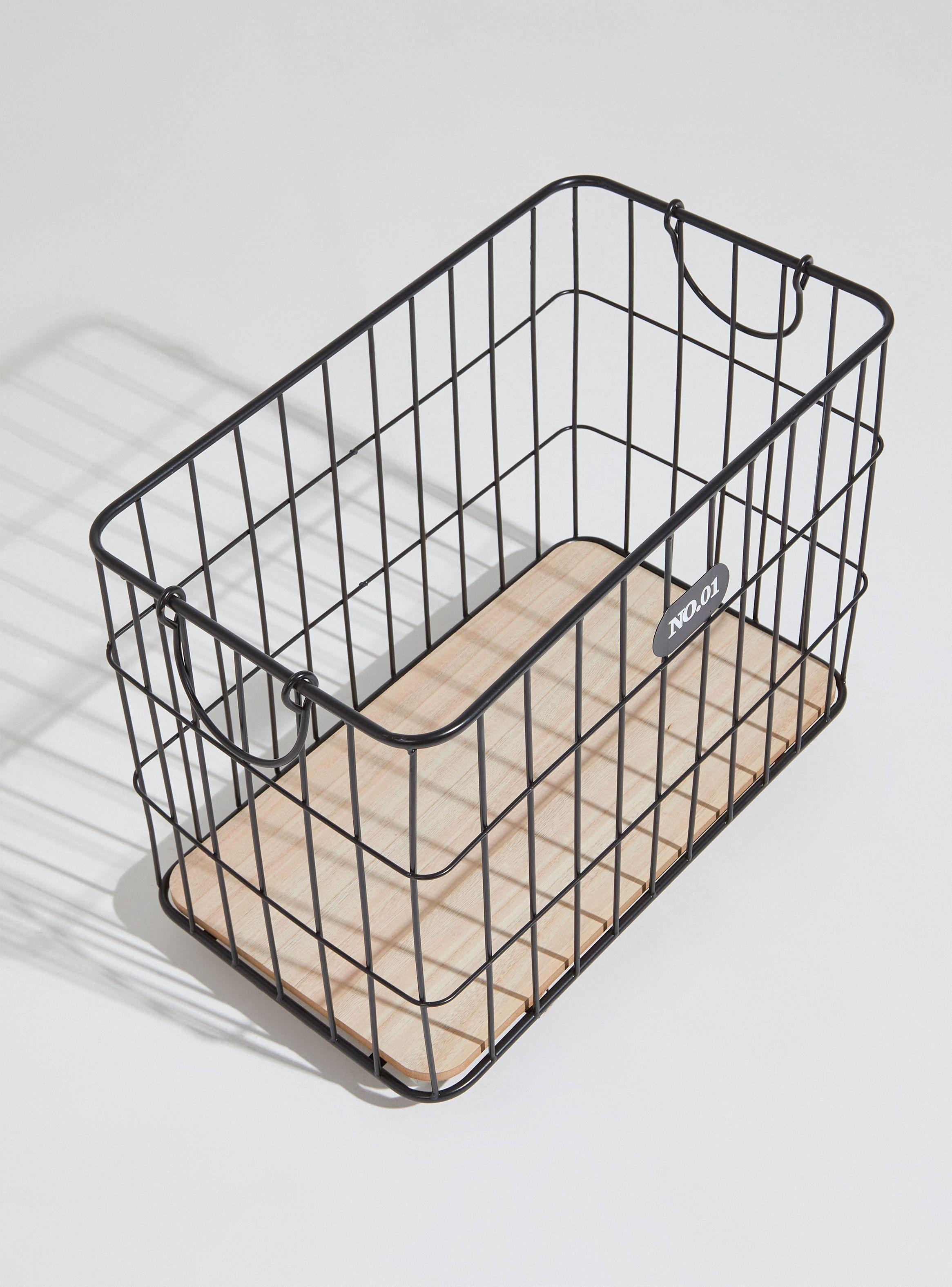 Canasto Alaniz Home Base Madera L 50 x 30 x 40 cm-2