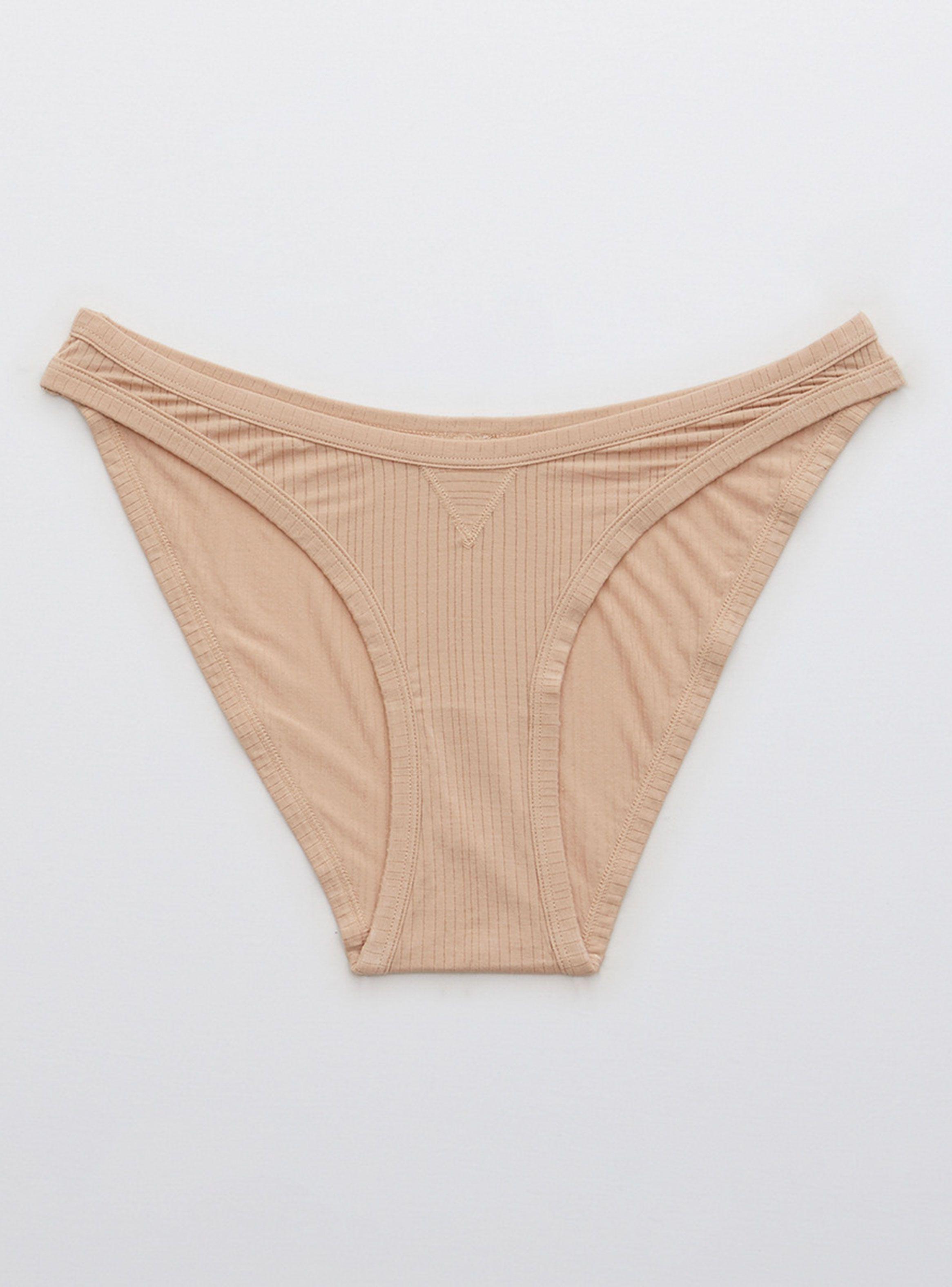 Calzón Bikinis Underwear Real Free Ribbed High Cut-0