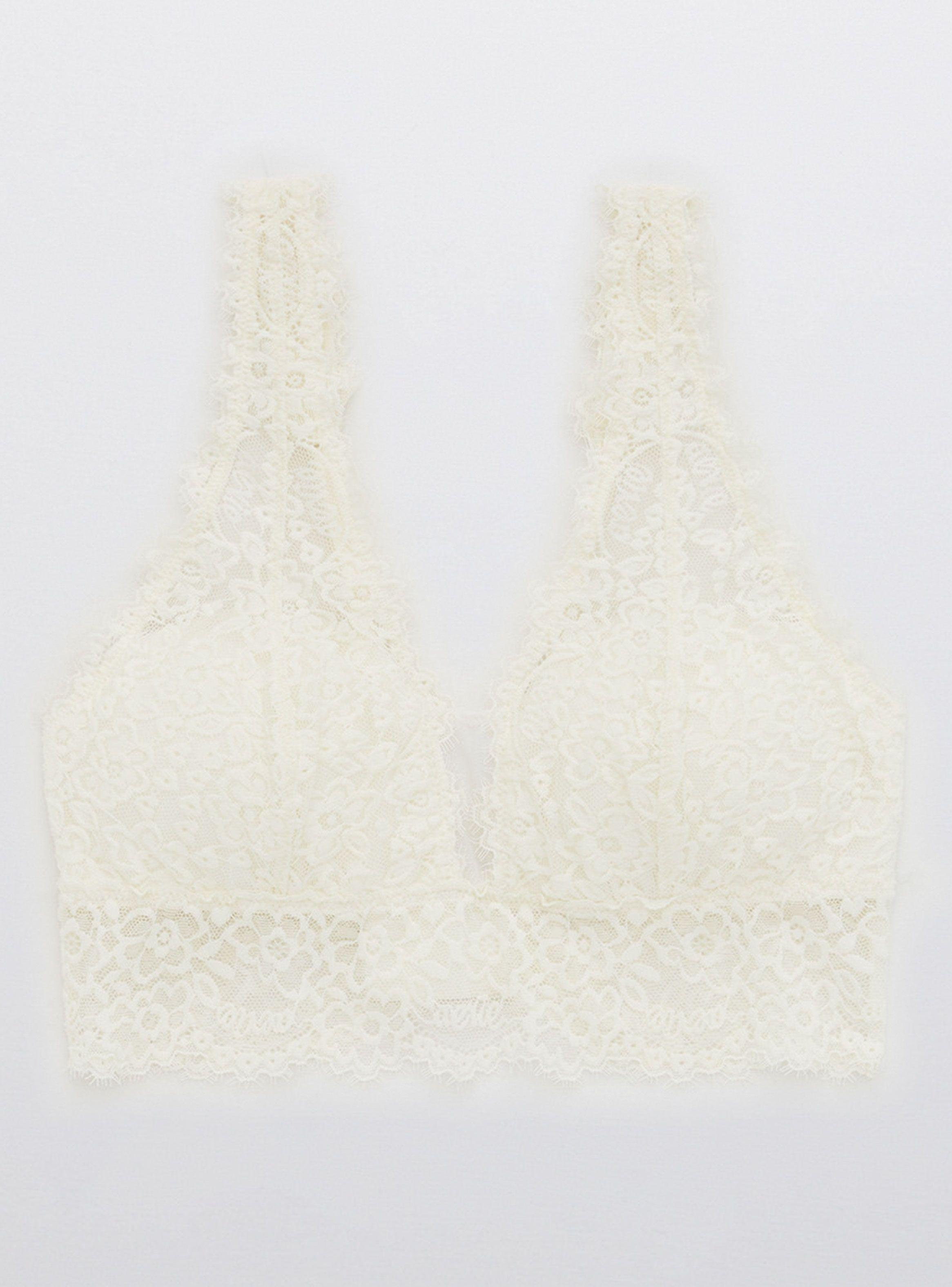 Bralette Eyelash Lace Plunge-0