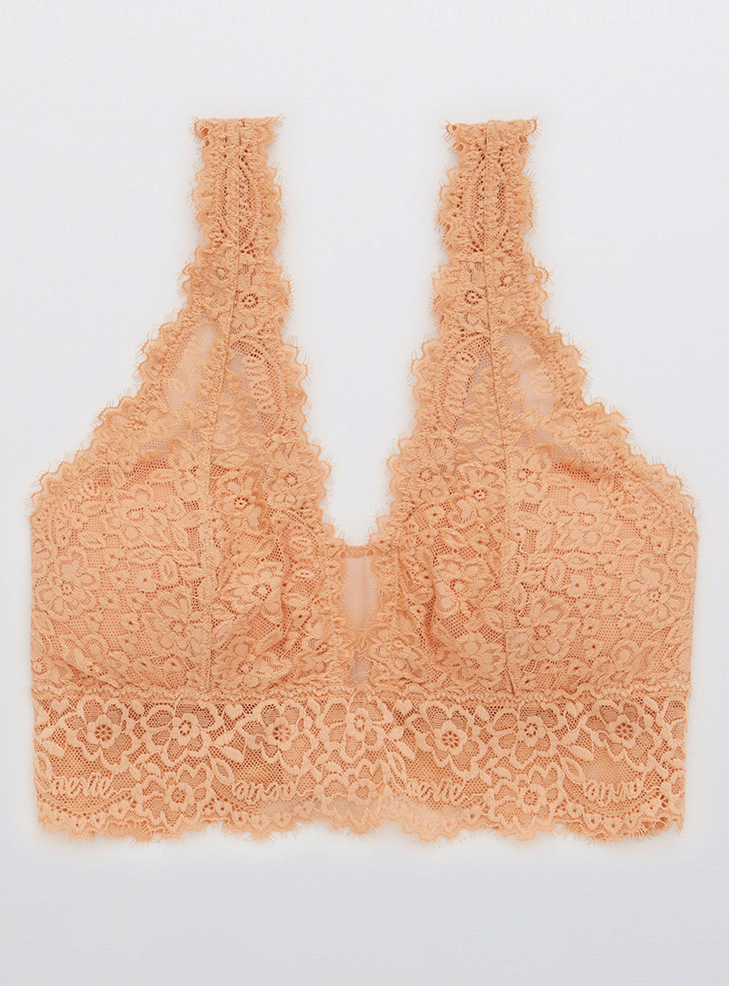 Bralette Eyelash Lace Plunge-0