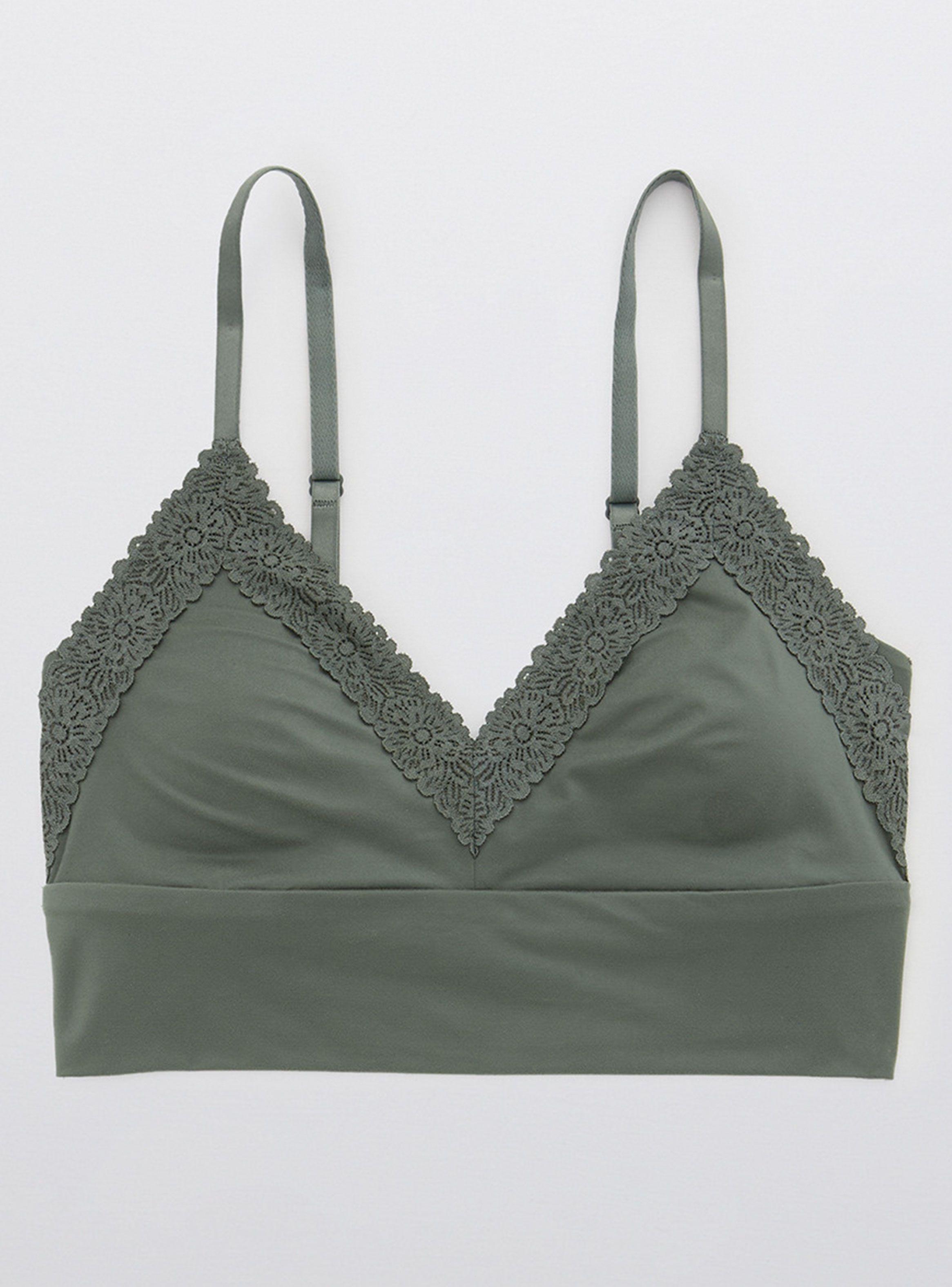 Bralette Padded Triangle  Sunnie Lace Aerie-0