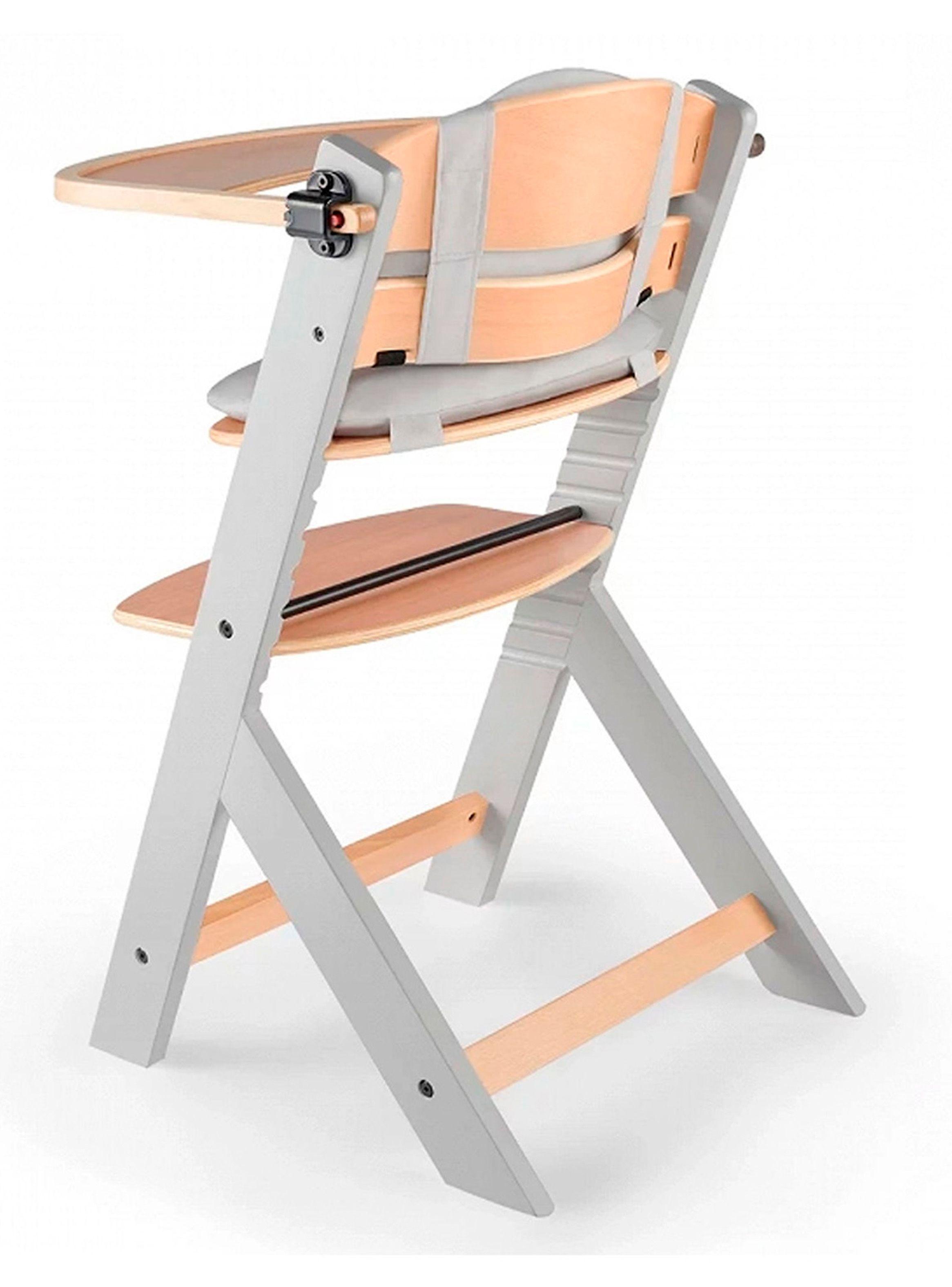 Silla de Comer Enock Madera Gris con Cojín-4