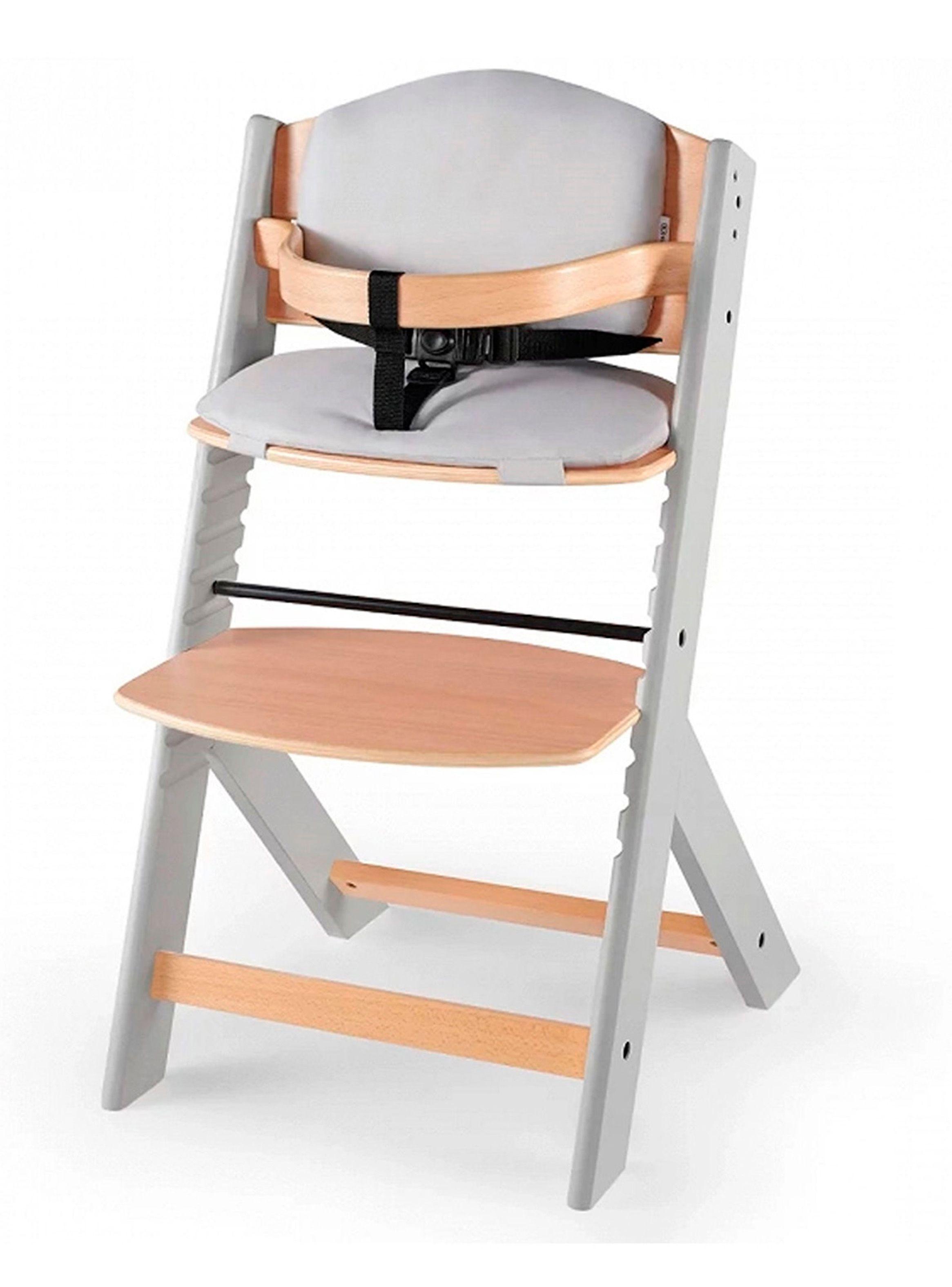 Silla de Comer Enock Madera Gris con Cojín-2