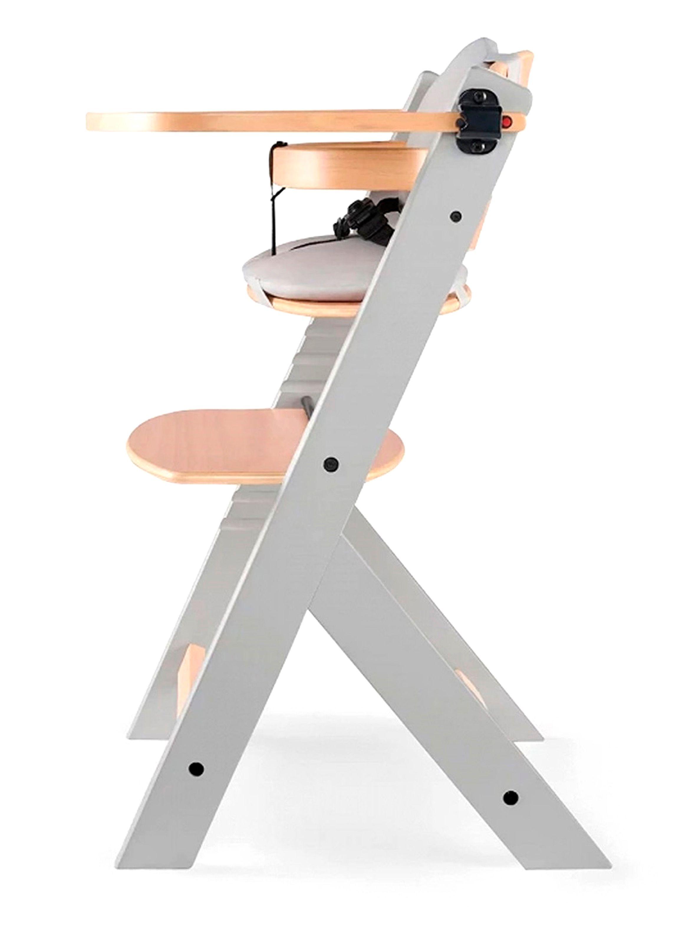 Silla de Comer Enock Madera Gris con Cojín-3