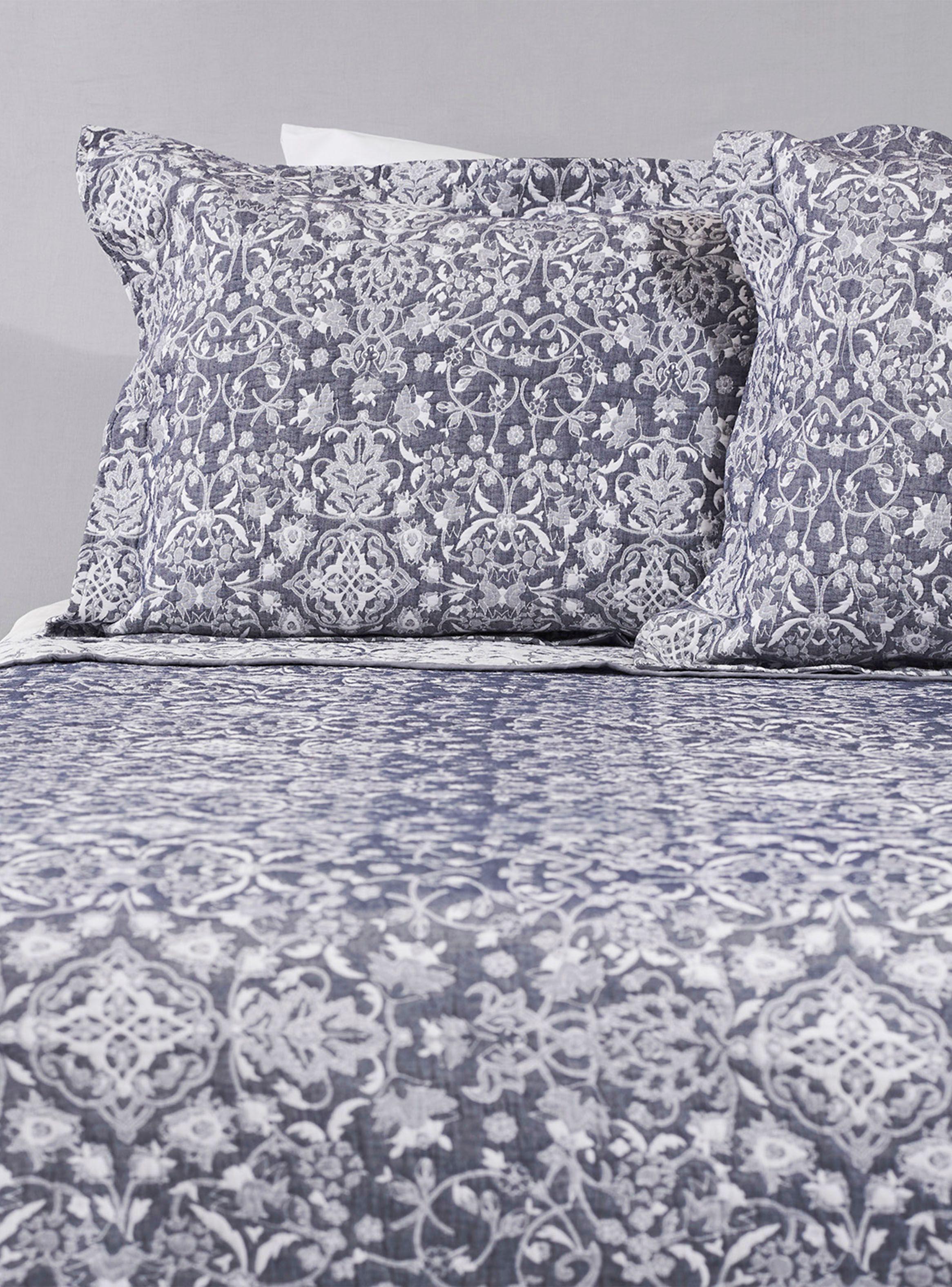 Cubrecama Jacquard Palazzo Azul 2 Plazas-0